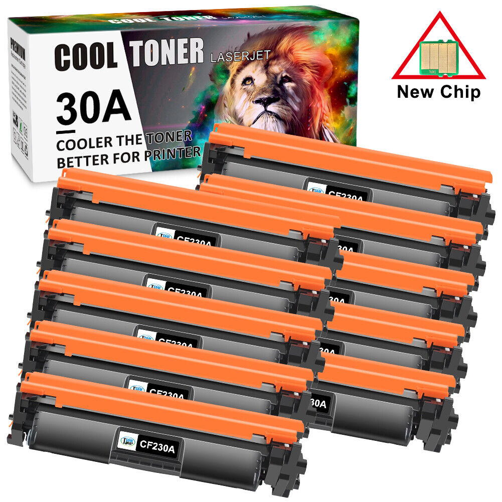 10 Pack High Yield CF230A 30A Toner for HP LaserJet Pro M203dw M203d MFP M227fdw