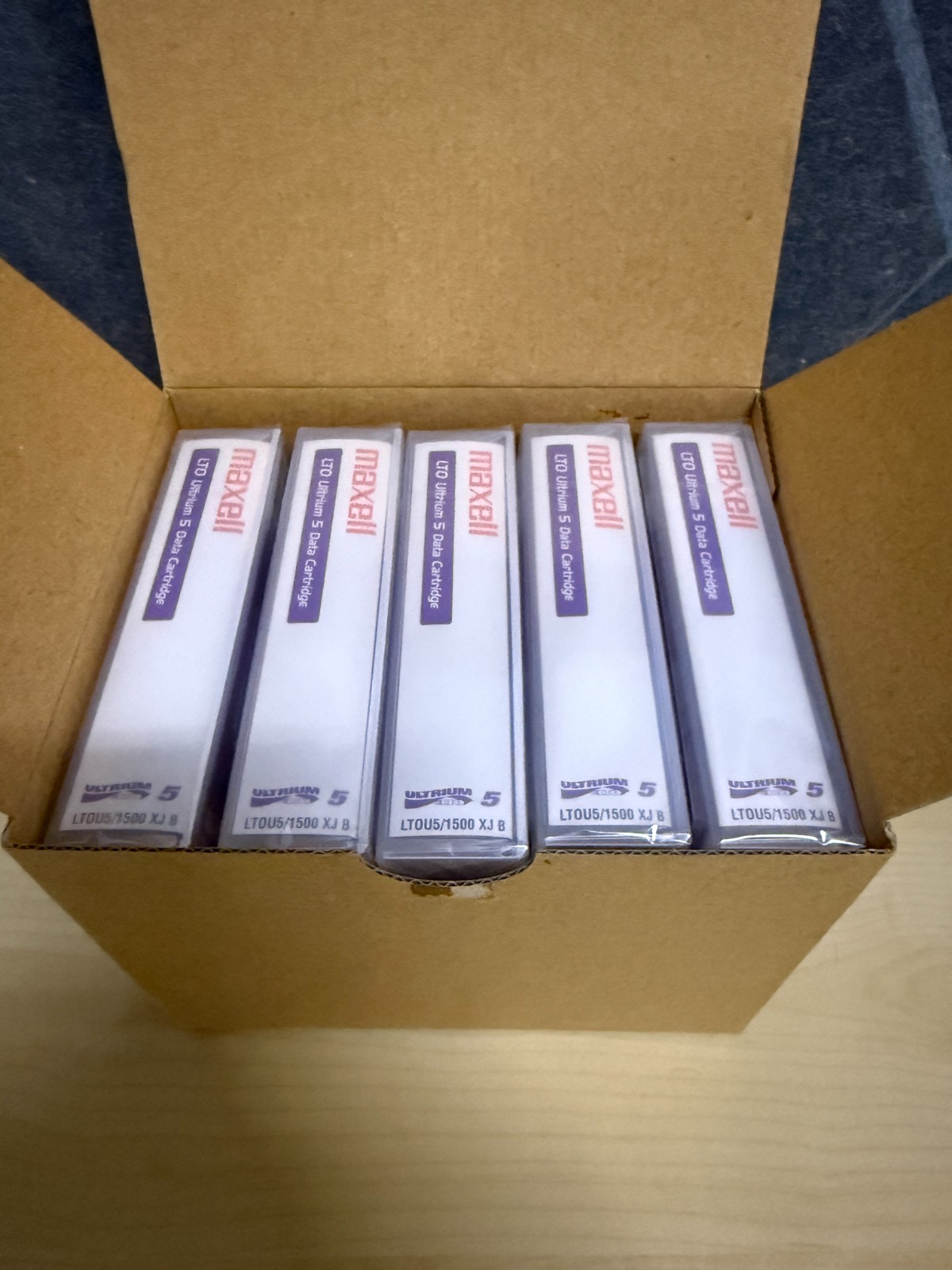 *NEW* Lot of 5 Maxell LTO5 ULTRIUM 5 Storage Data Cartridge Tape
