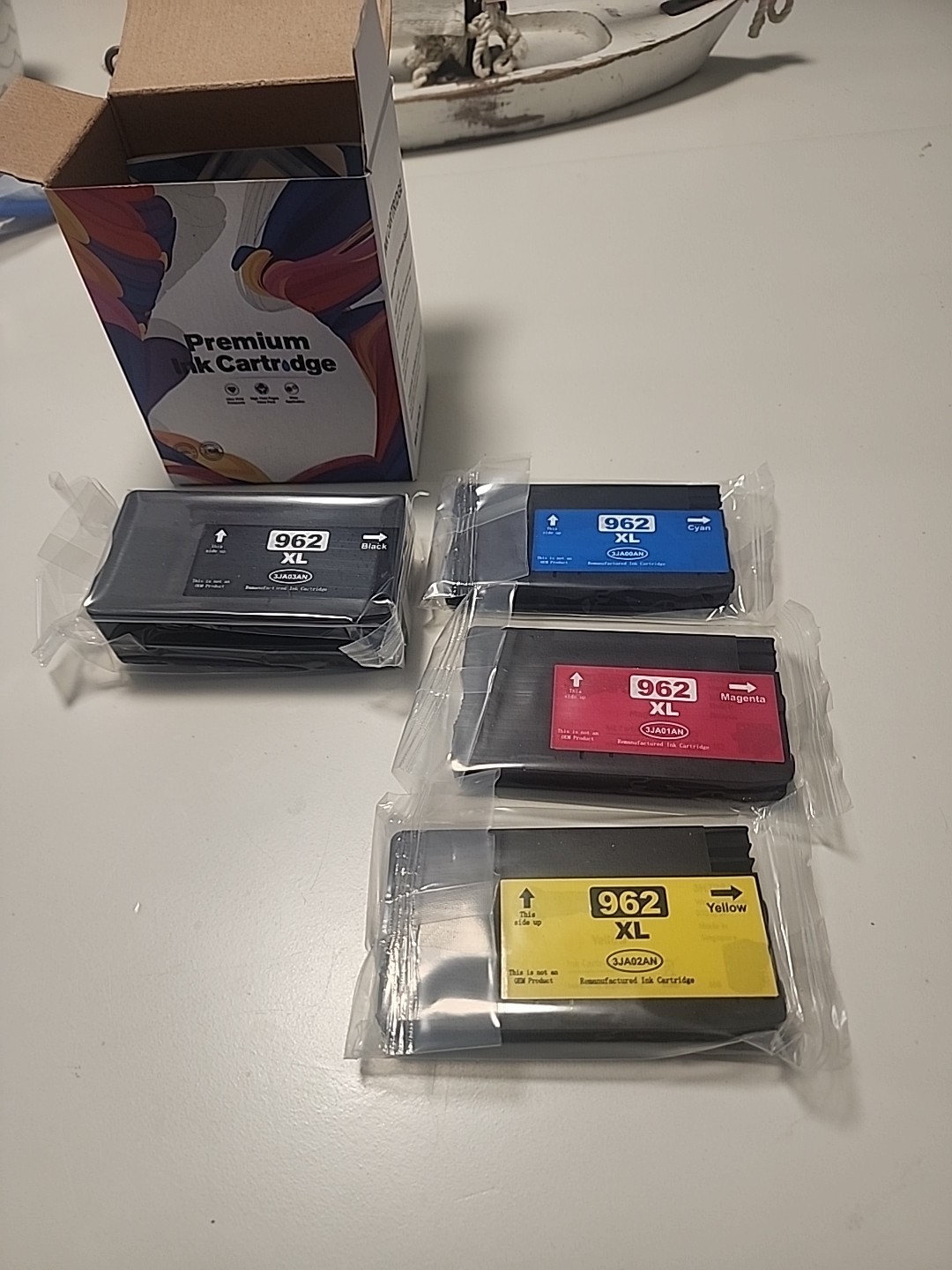 4PK 962XL Ink Cartridges for HP Officejet Pro 9010 9015 9018 9020 9025 Printers