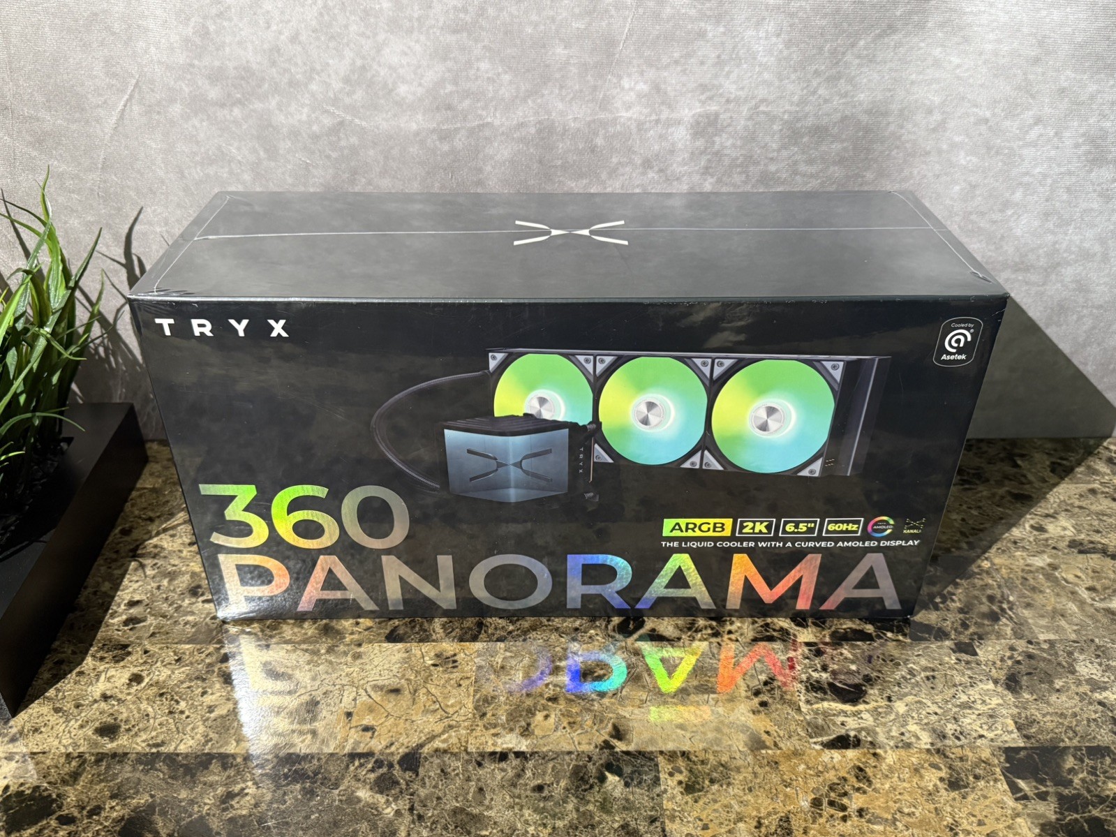 NEW, SEALED TRYX PANORAMA 360 ARGB BLACK AIO w/ BUILT IN VRM FAN