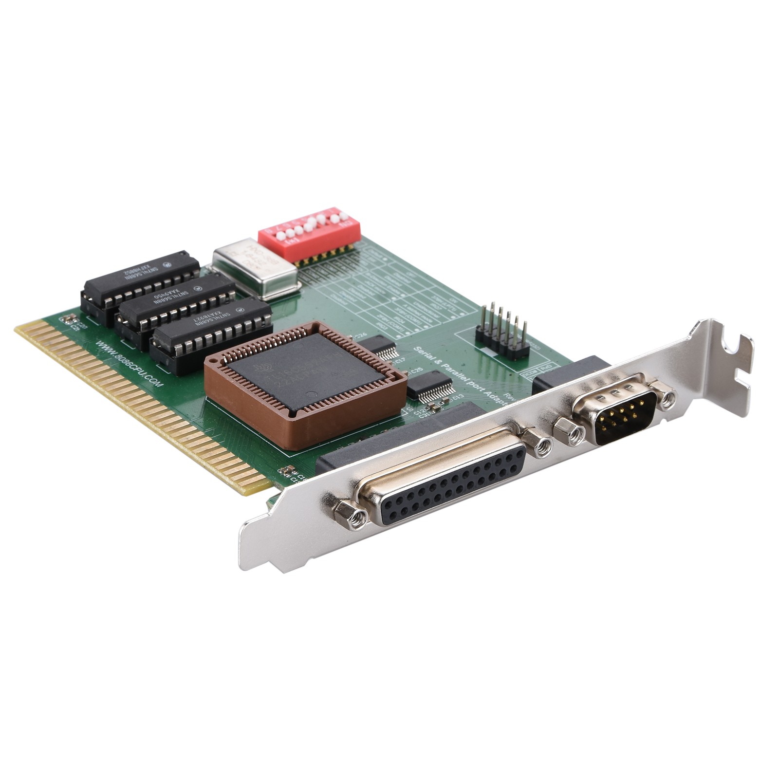 NEW ISA RS232 Serial & Parallel Port Expansion Card ISA COM1 COM2 LPT PC Adapter