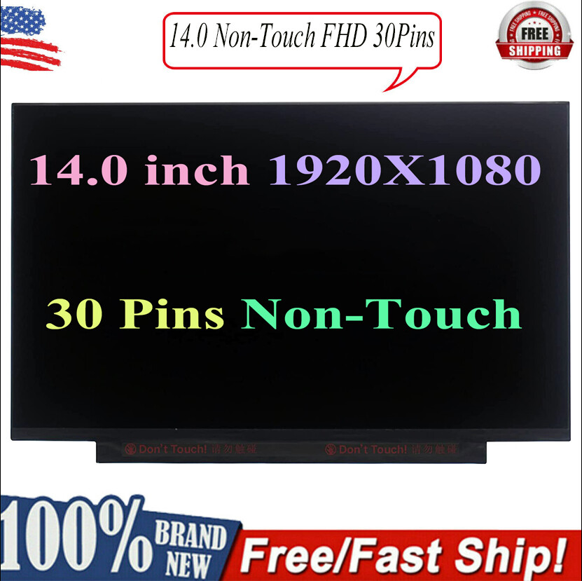B140HAN04.0 fit N140HCA-EAC NV140FHM-N62 LCD LED Screen 1920*1080 30 PINS NEW