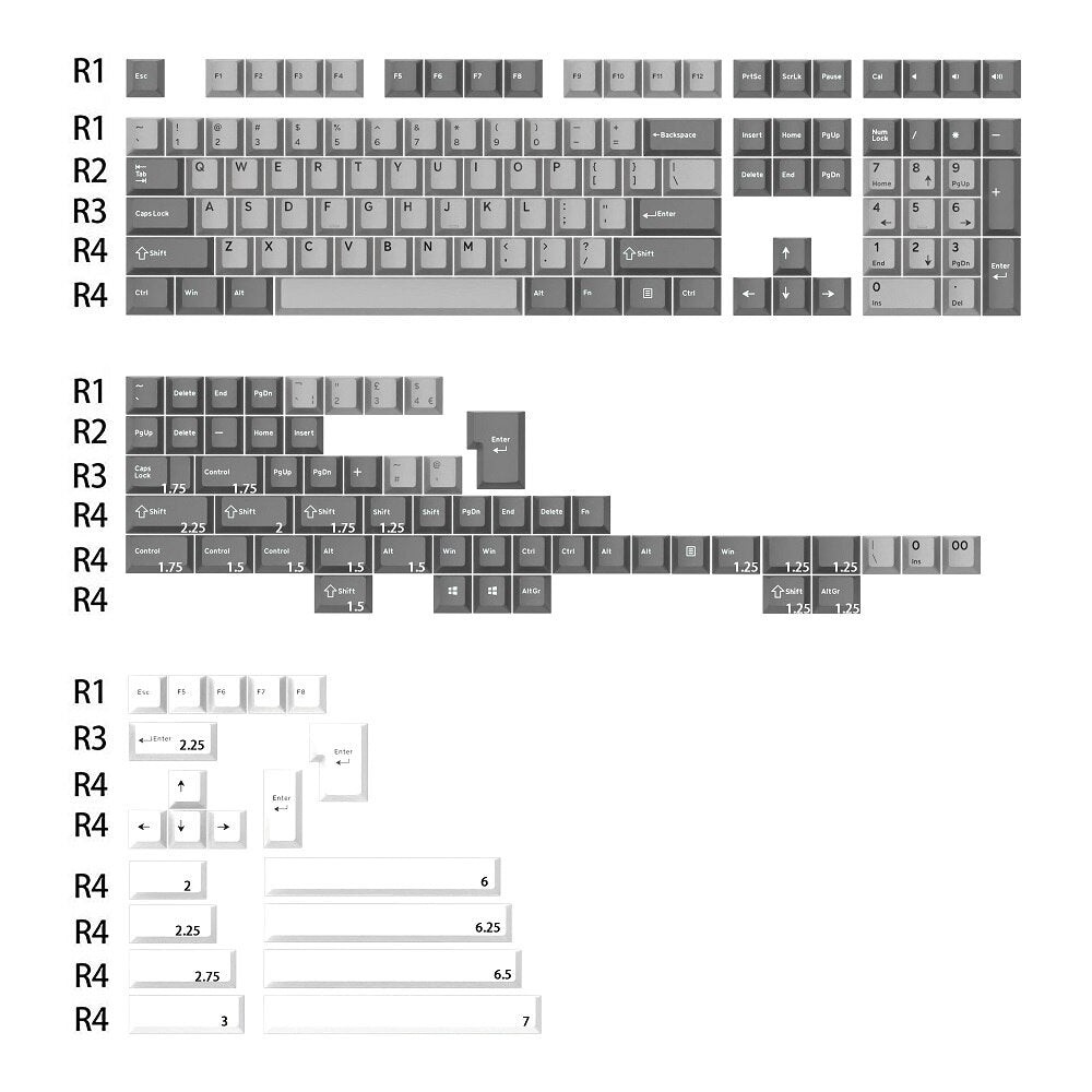 Ghost Judges GJ Interstellar Cherry PBT Doubleshot keycap for mx keyboard 60 65