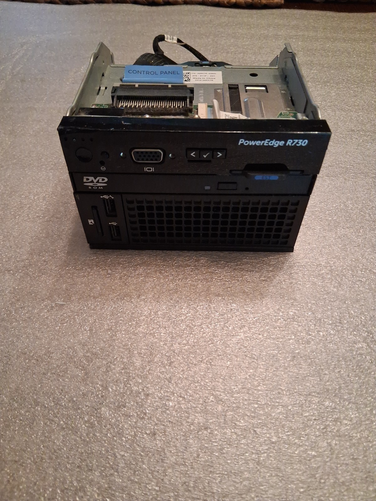 Dell 4RK7R PowerEdge R730 Front I/O Power Panel  Module w/ Optical Drive  54-3