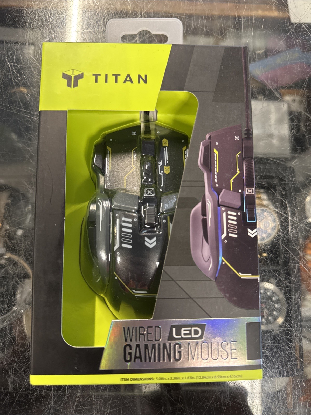 TITAN Wired LED Gaming Mouse w/4 Adjustable DPI Modes #GA-0536