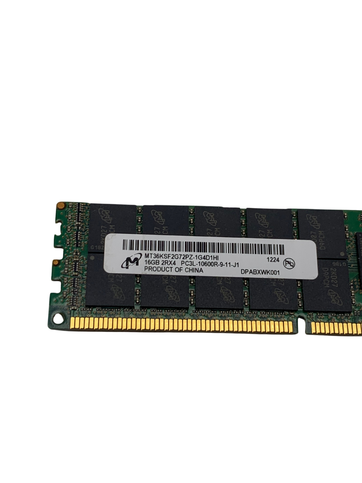 Micron MT36KSF2G72PZ-1G4D1HI 16GB PC3L 10600R 2Rx4 Memory Module w60
