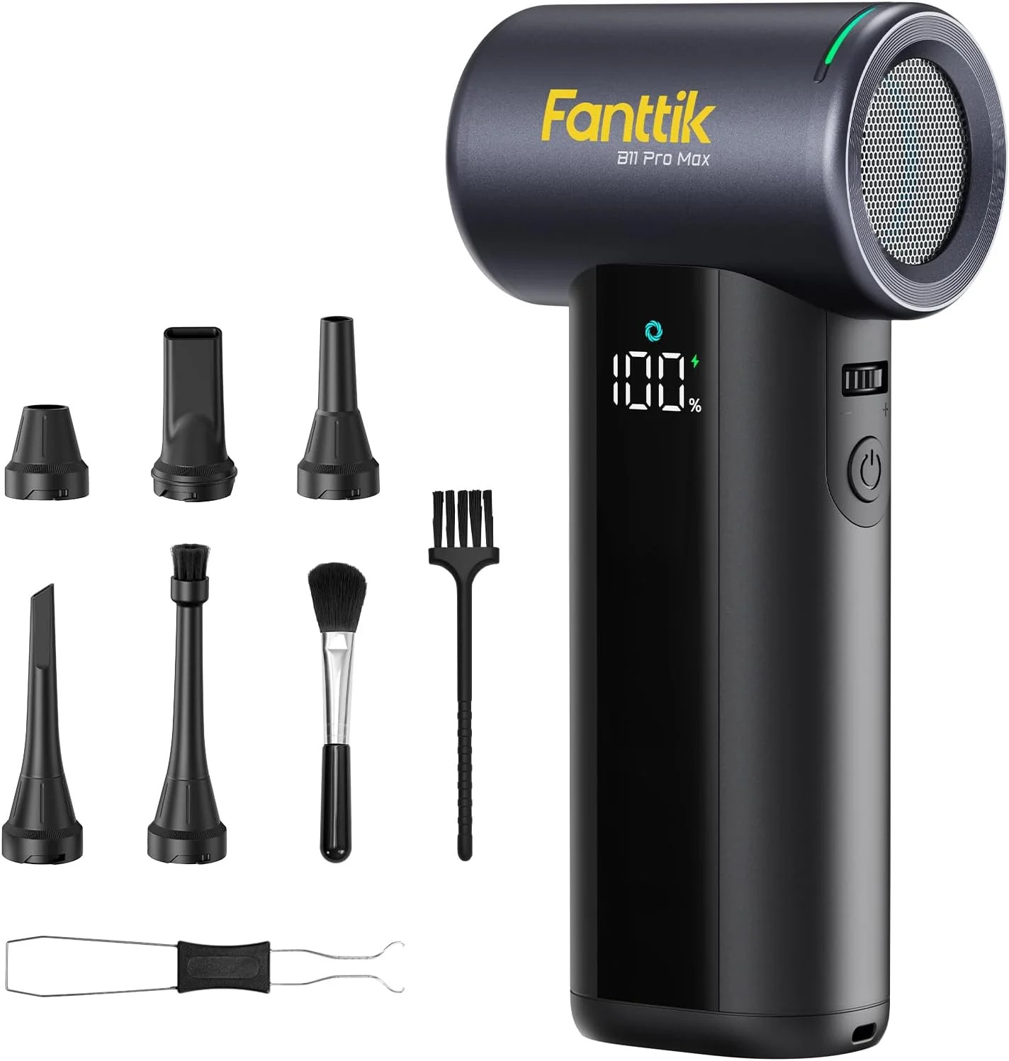 B11 Pro Max Electric Air Duster with Powerbank Function (Black)