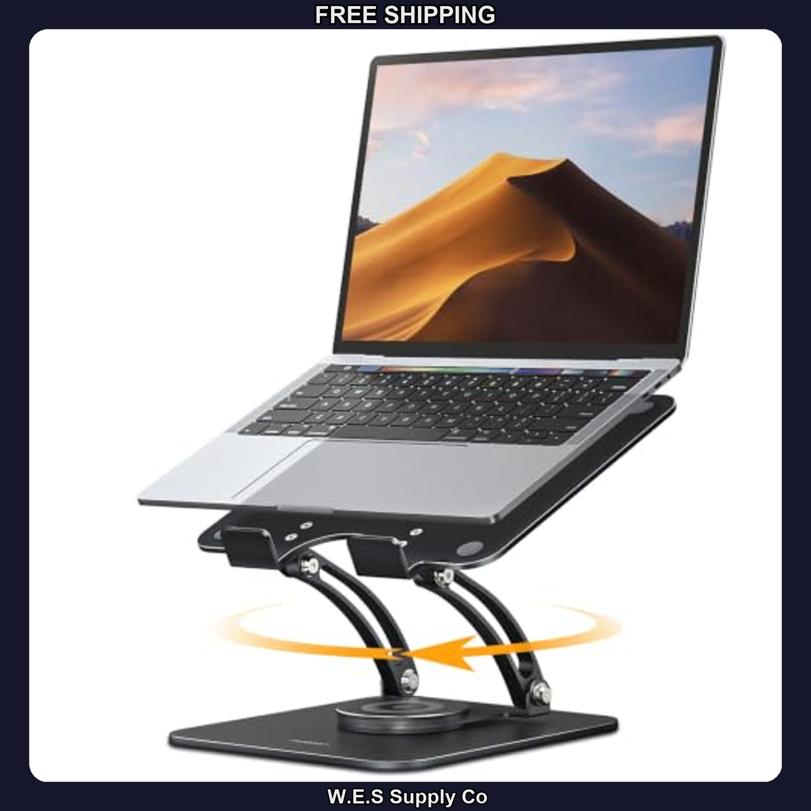 Nulaxy 360° Rotating Ergonomic Laptop Stand Foldable 22lb Capacity