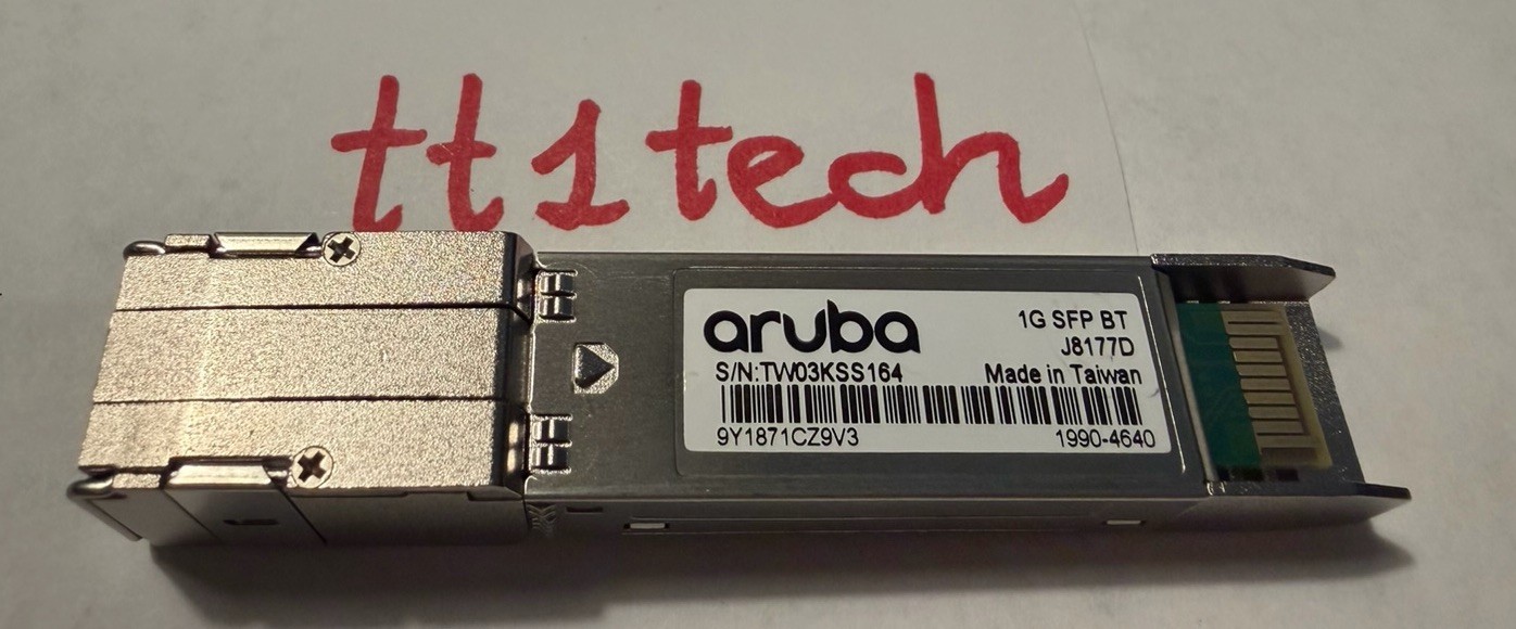 Genuine HP Aruba J8177D 1G SFP RJ45 T 100m Cat5e Transceiver 1990-4640