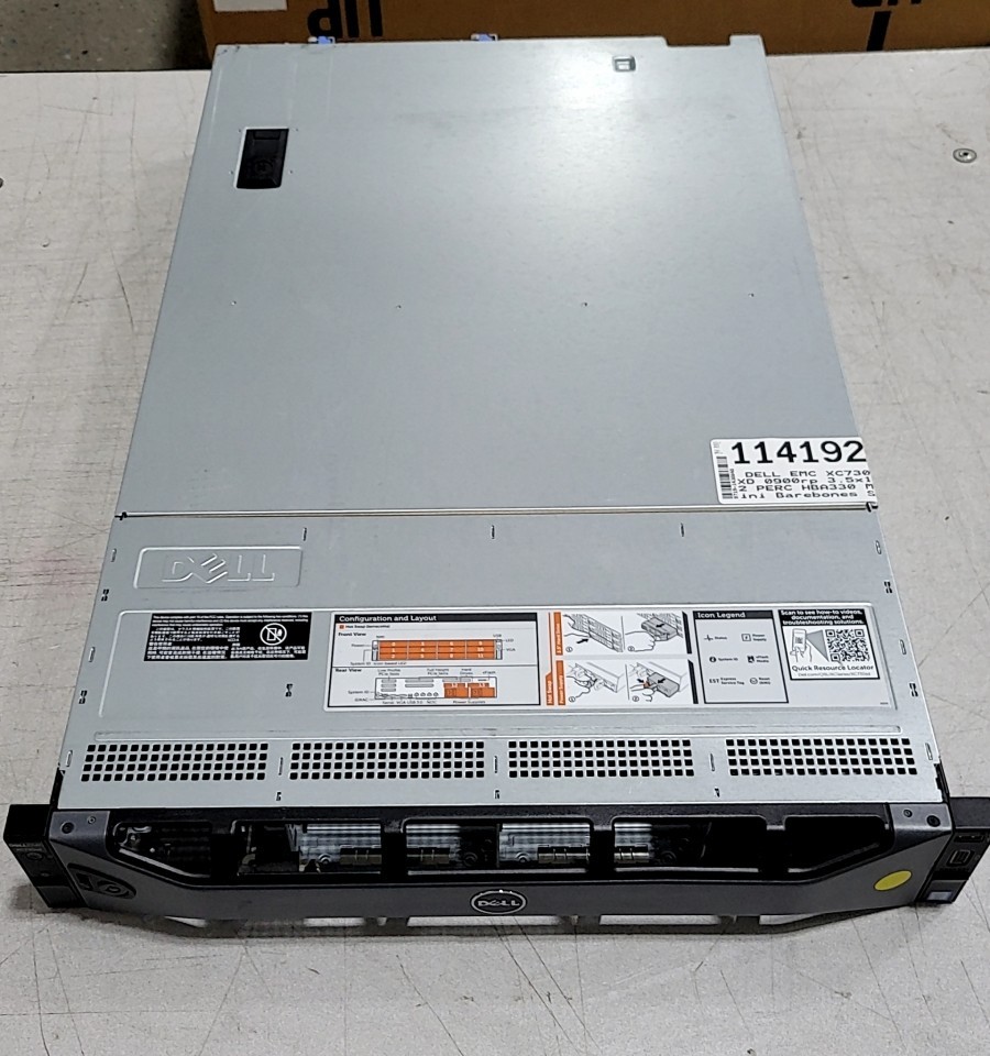 DELL EMC XC730XD 0900rp 3.5"x12 Server PERC HBA330 Mini Barebones SEE NOTES