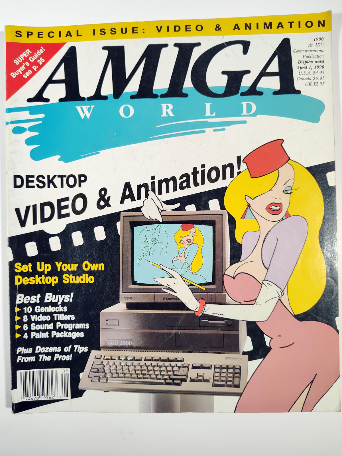 Amiga World Magazine Special Animation Issue 1990 - Very Rare - Vintage Graphics
