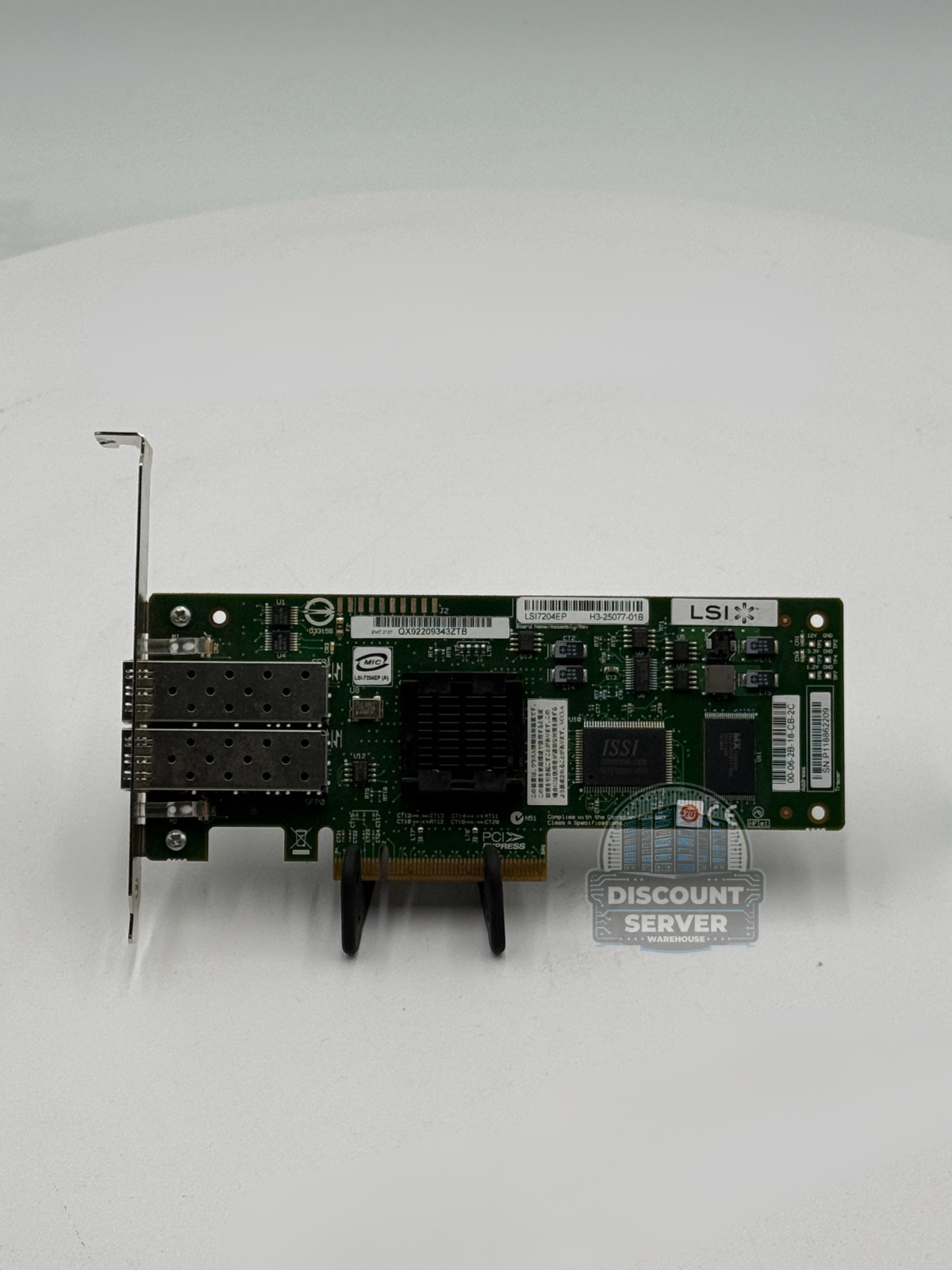 LSI 2x 4GB Fibre Channel Host Bus Adapter PCIe LSI7204EP-LC Adapter Server FH