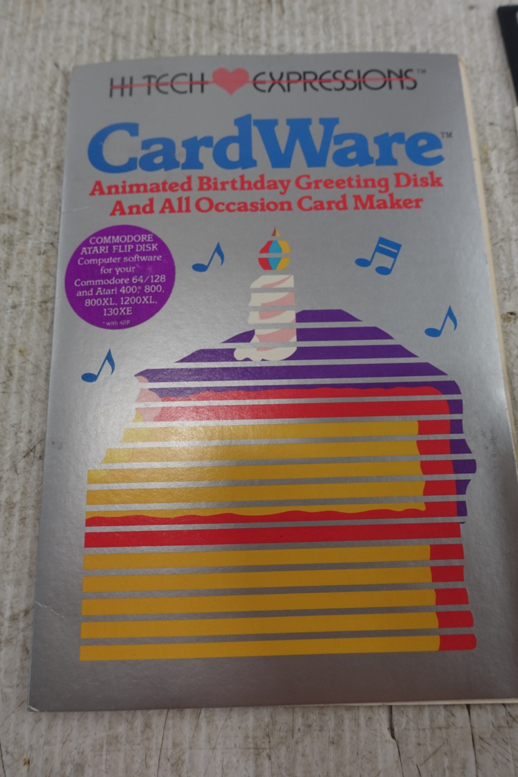 Hi Tech Expressions CARD Ware, Party supplies maker, Commodore 64 atari 400