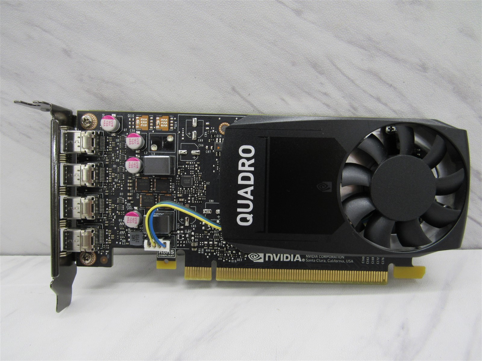 DELL NVIDIA QUADRO P1000 4GB GDDR5 PCIE 3.0 1DX71 MINI DISPLAYPORT VIDEO CARD