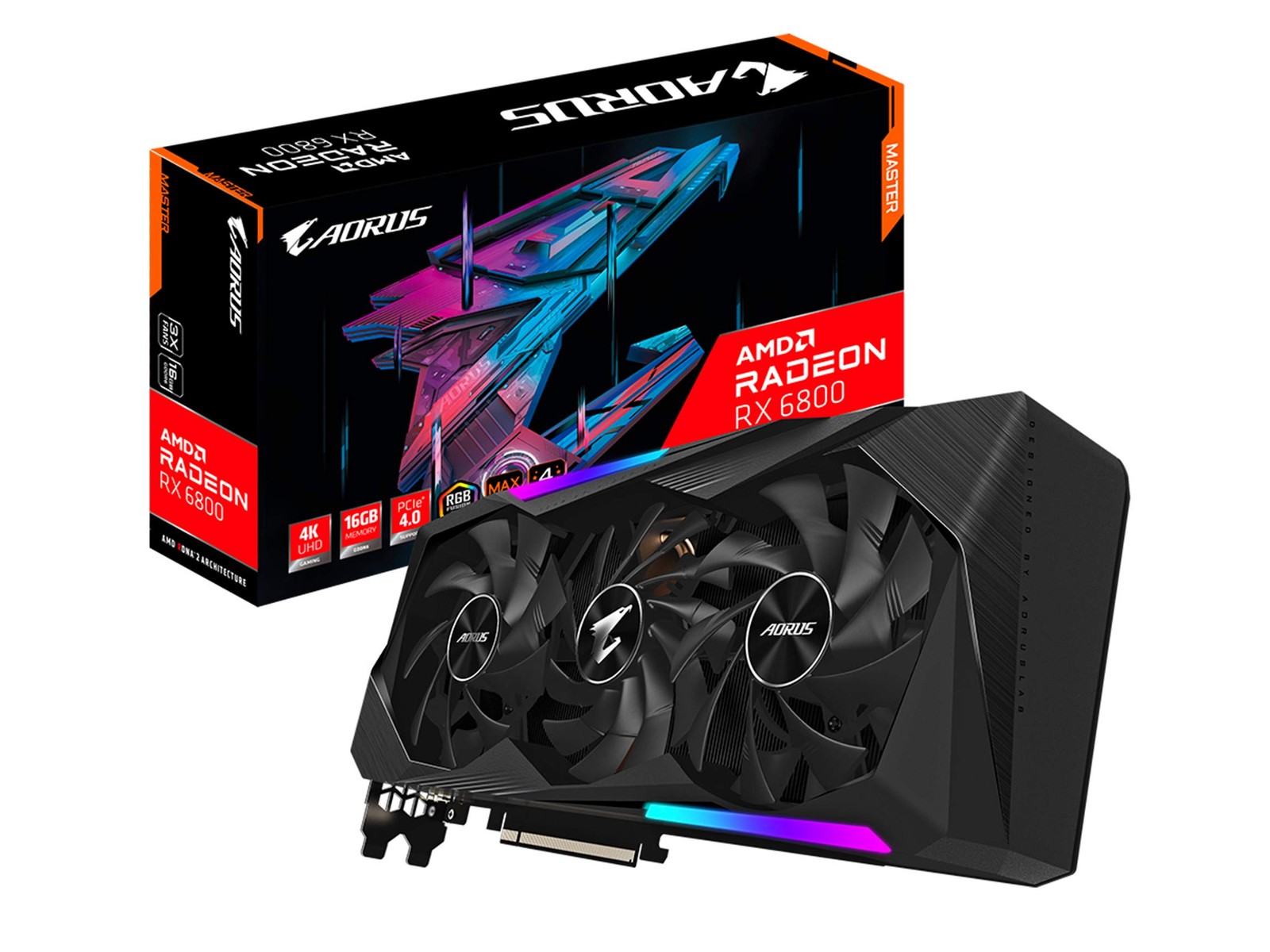 GIGABYTE AORUS Radeon RX 6800 Master 16G Graphics Card