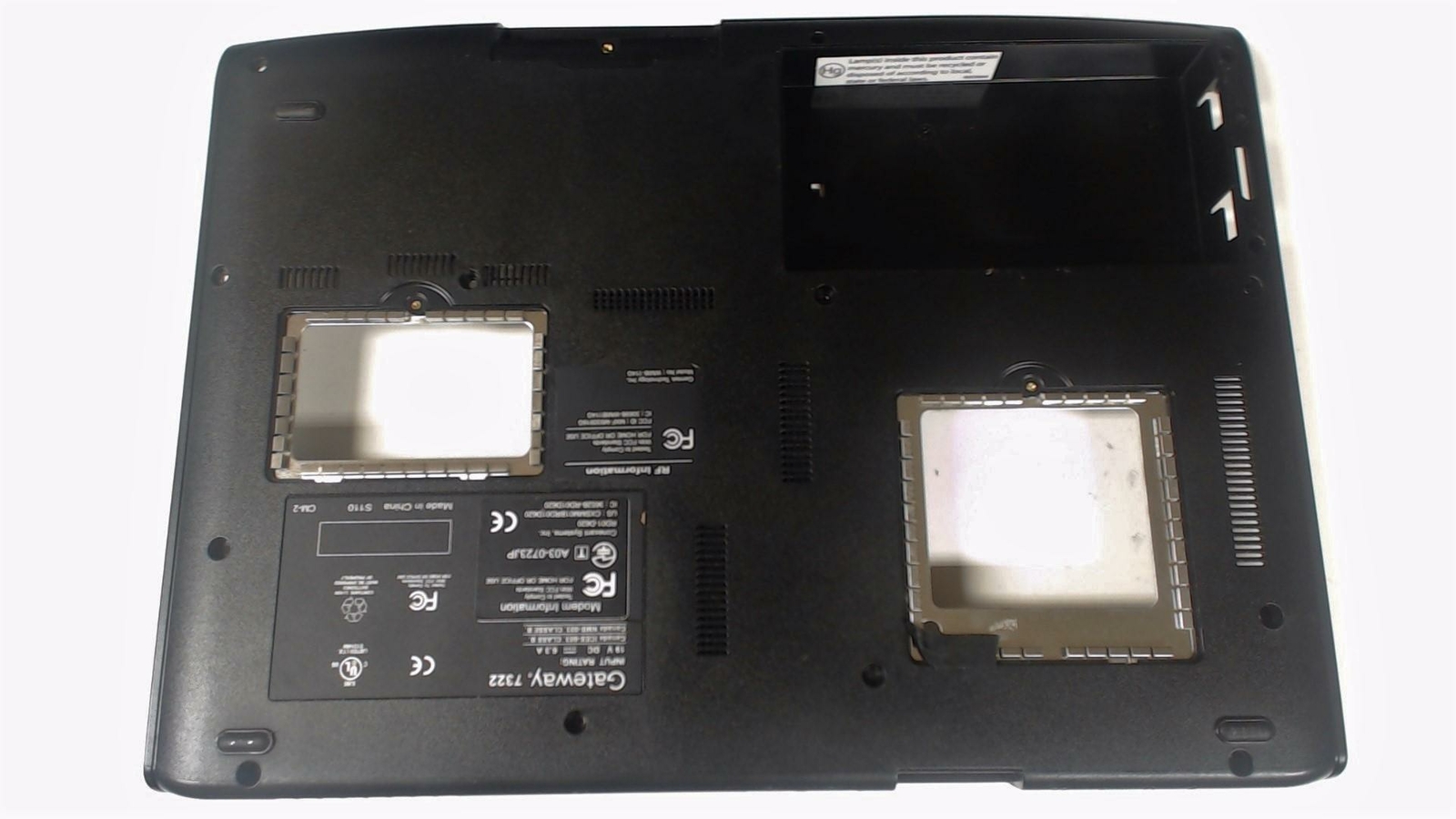 Gateway 7322 Laptop Bottom Case AAFQ50300000K1-R01