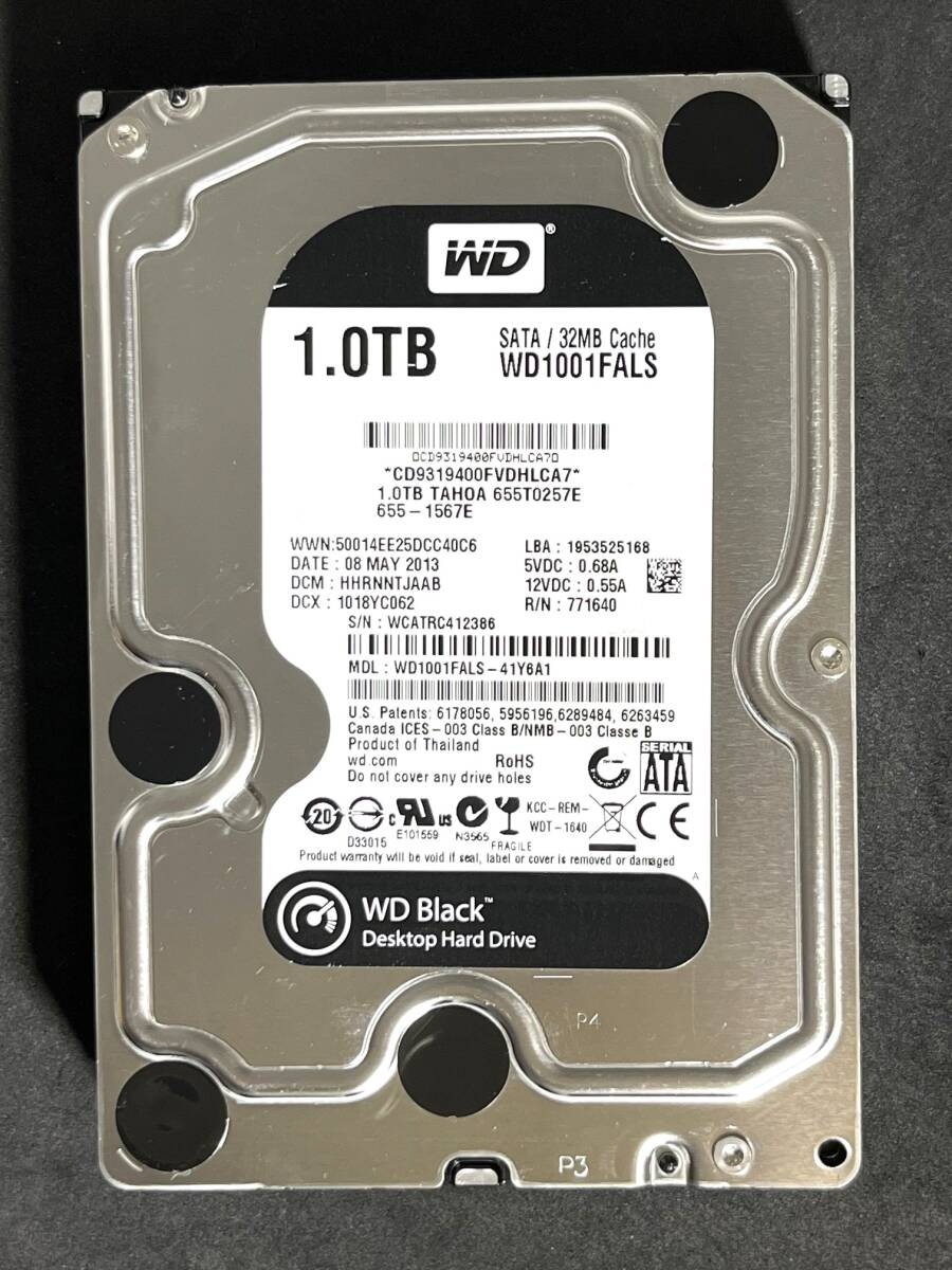 1TB  WD1001FALS / Western Digital Black [Used: 49788h] Good WD Black 3.5-inch I