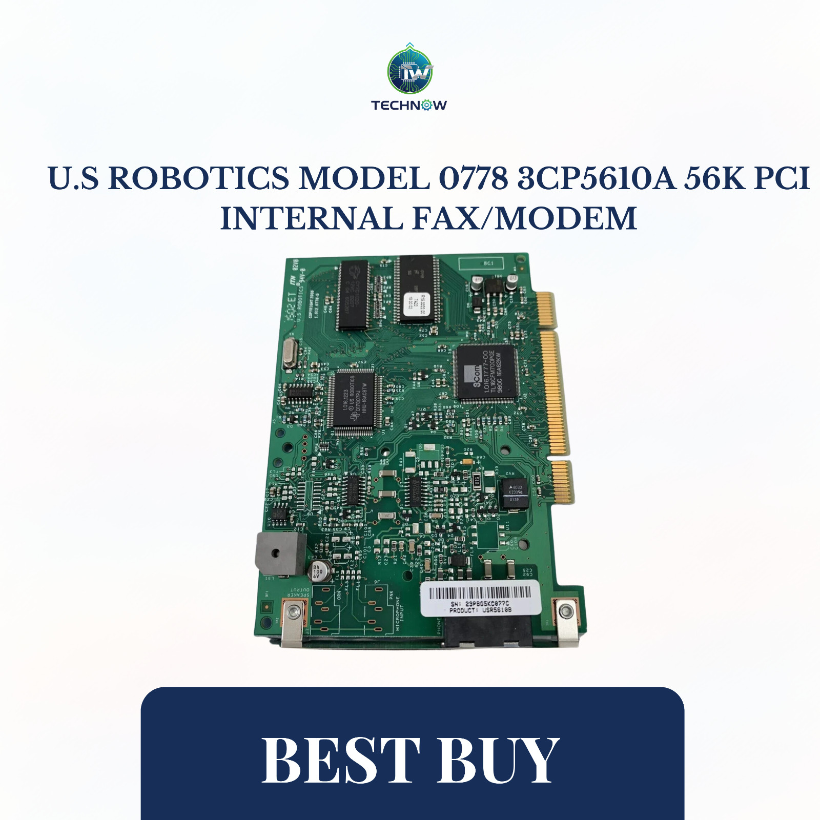U.S Robotics Model 0778 3CP5610A 56K PCI Internal Fax/modem