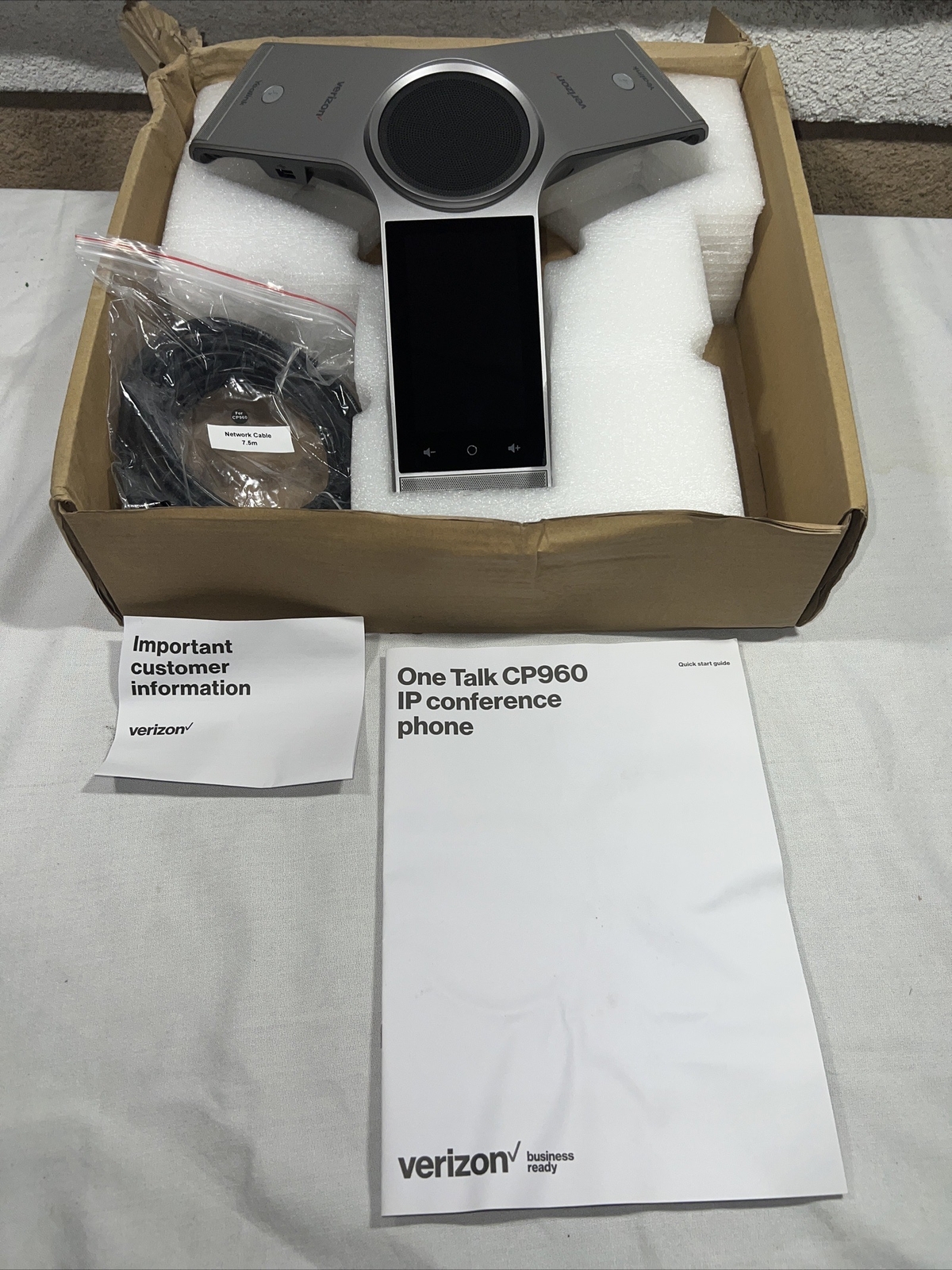 Yealink CP960 Optima HD Voice IP Conference Phone 5-inch Captive Touchscreen