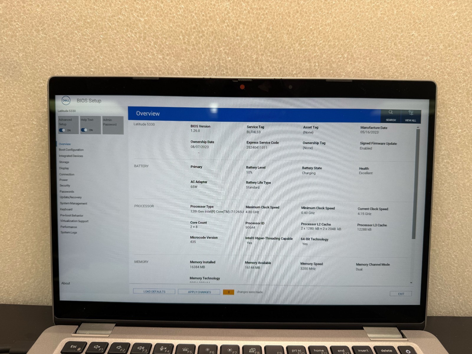 Dell Latitude 5330 13.3 Touch i7-1265U 16GB No SSD