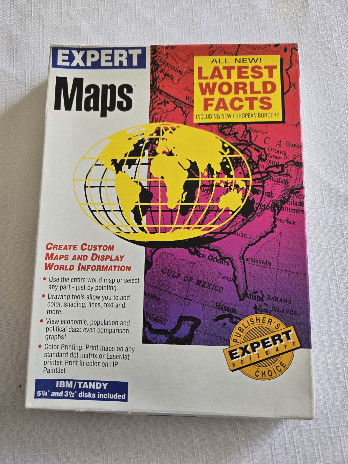 Expert Software Maps For IBM Tandy 1992