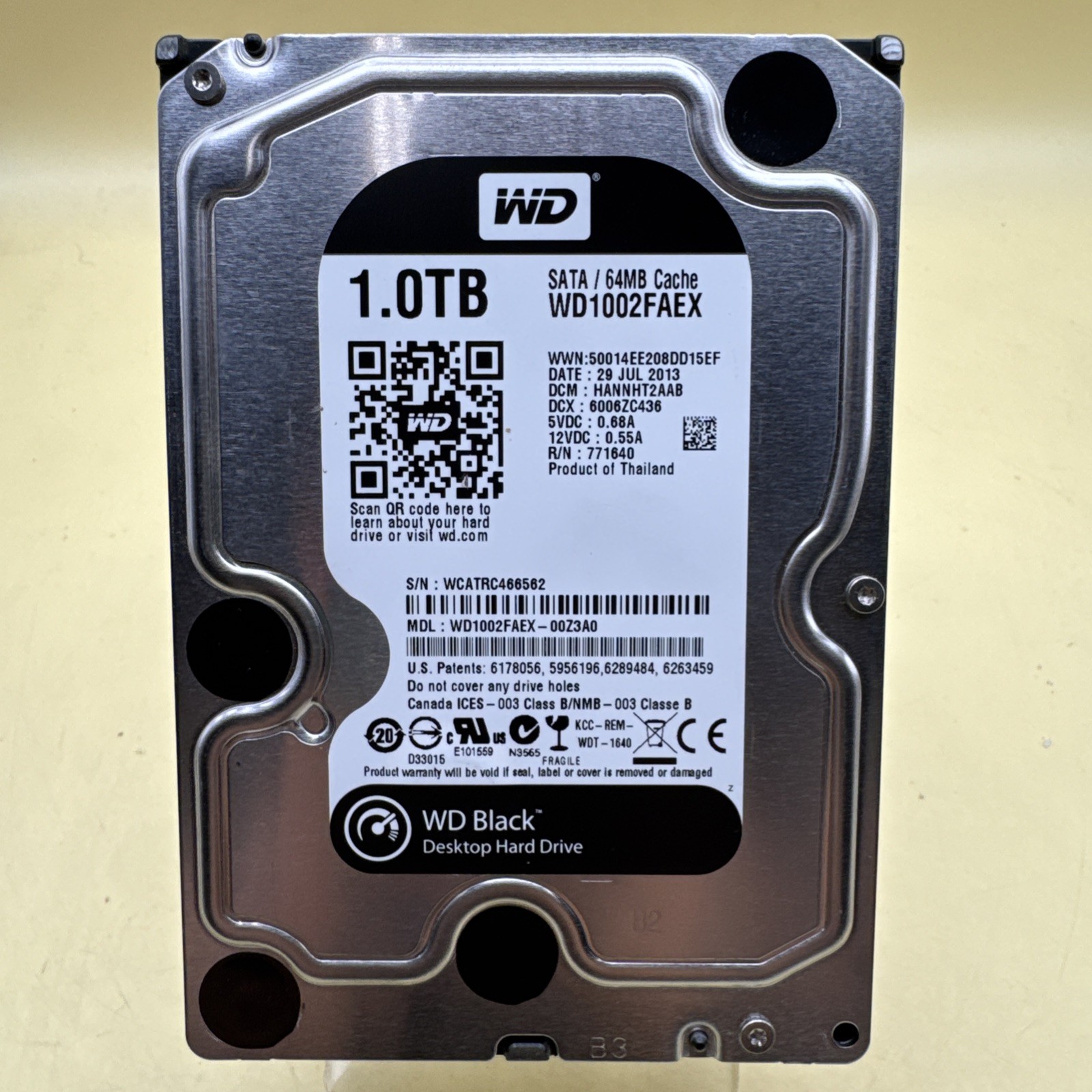 Western Digital WD Black WD1002FAEX 1 TB 3.5" SATA III Enterprise Drive