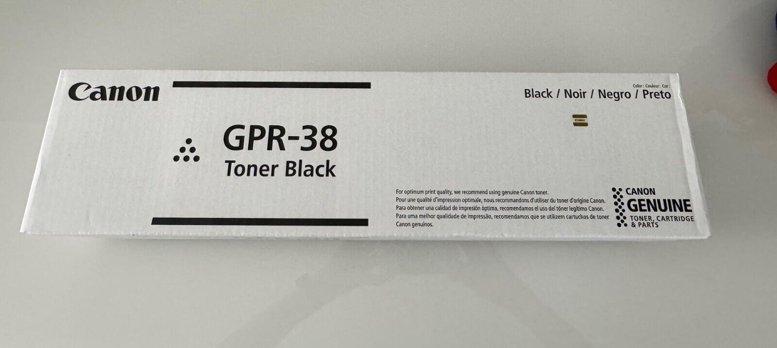 **Canon GPR -38 Toner Black - NEW ORIGINAL PACKAGING - **