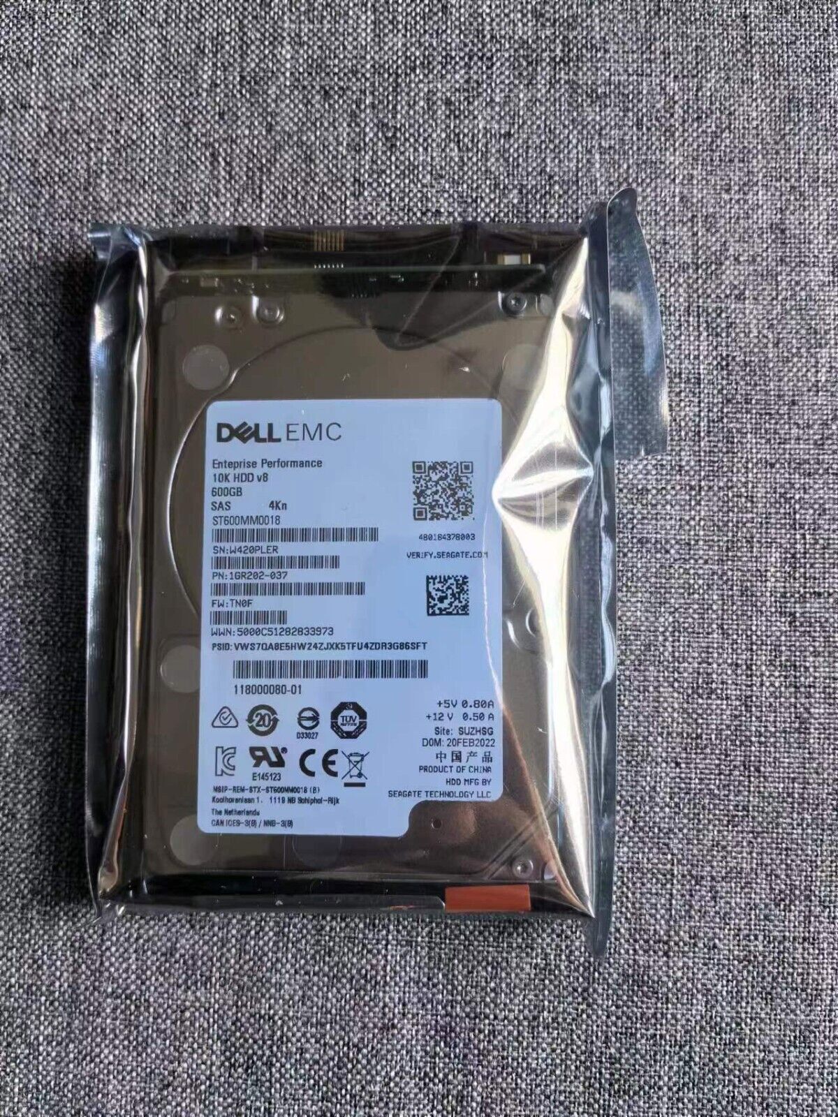 EMC Unity D3-2S10-600 005051634 005051631 600GB 10K SAS 2.5" HDD Hard Drive