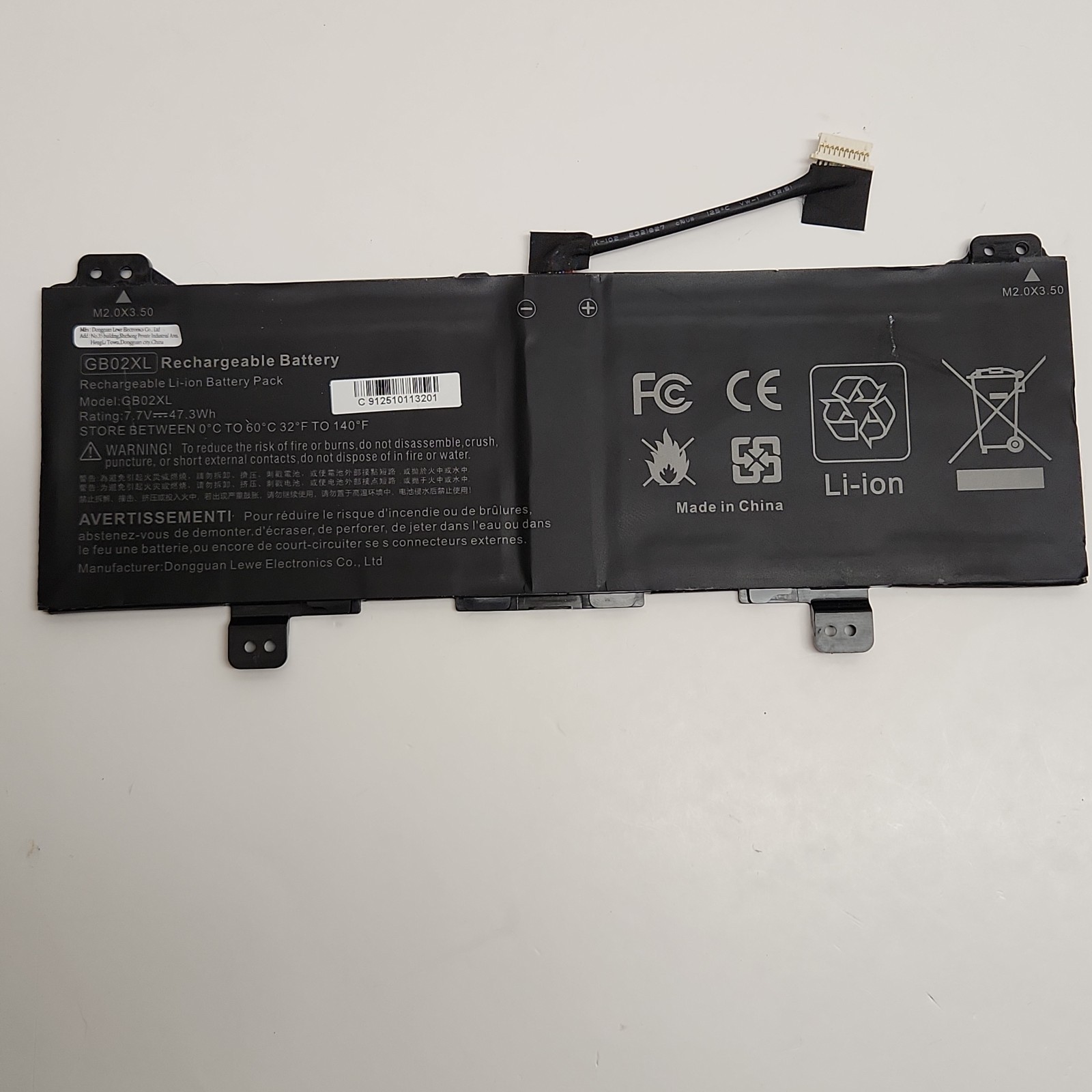 GB02XL Battery for HP CHROMEBOOK X360 11 G2 EE HSTNN-DB7X HSTNN-IB8W GBO2XL
