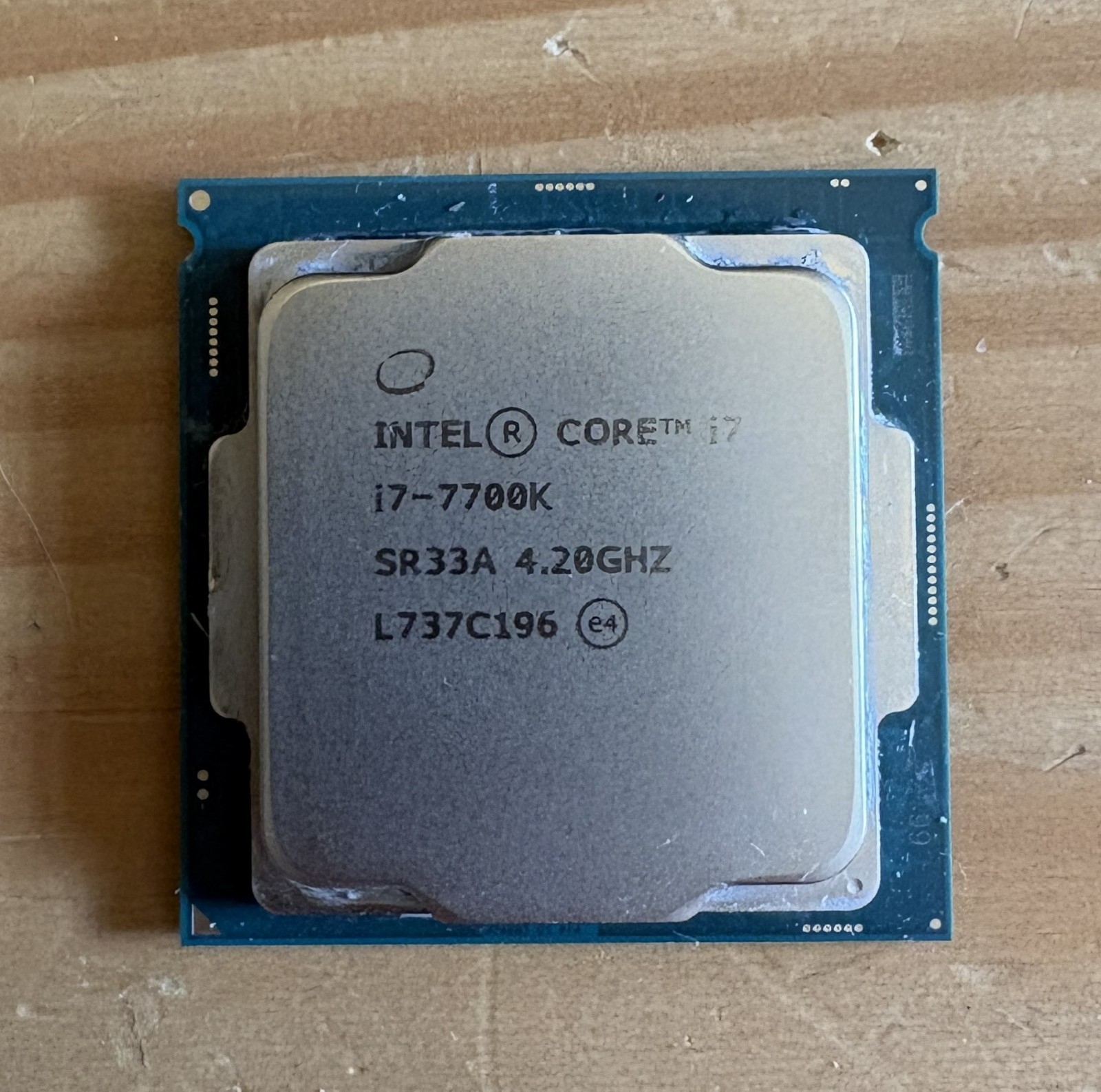 Intel Core I7-7700K Processor (4.2 GHz, Quad-Core, LGA 1151) - SR33A