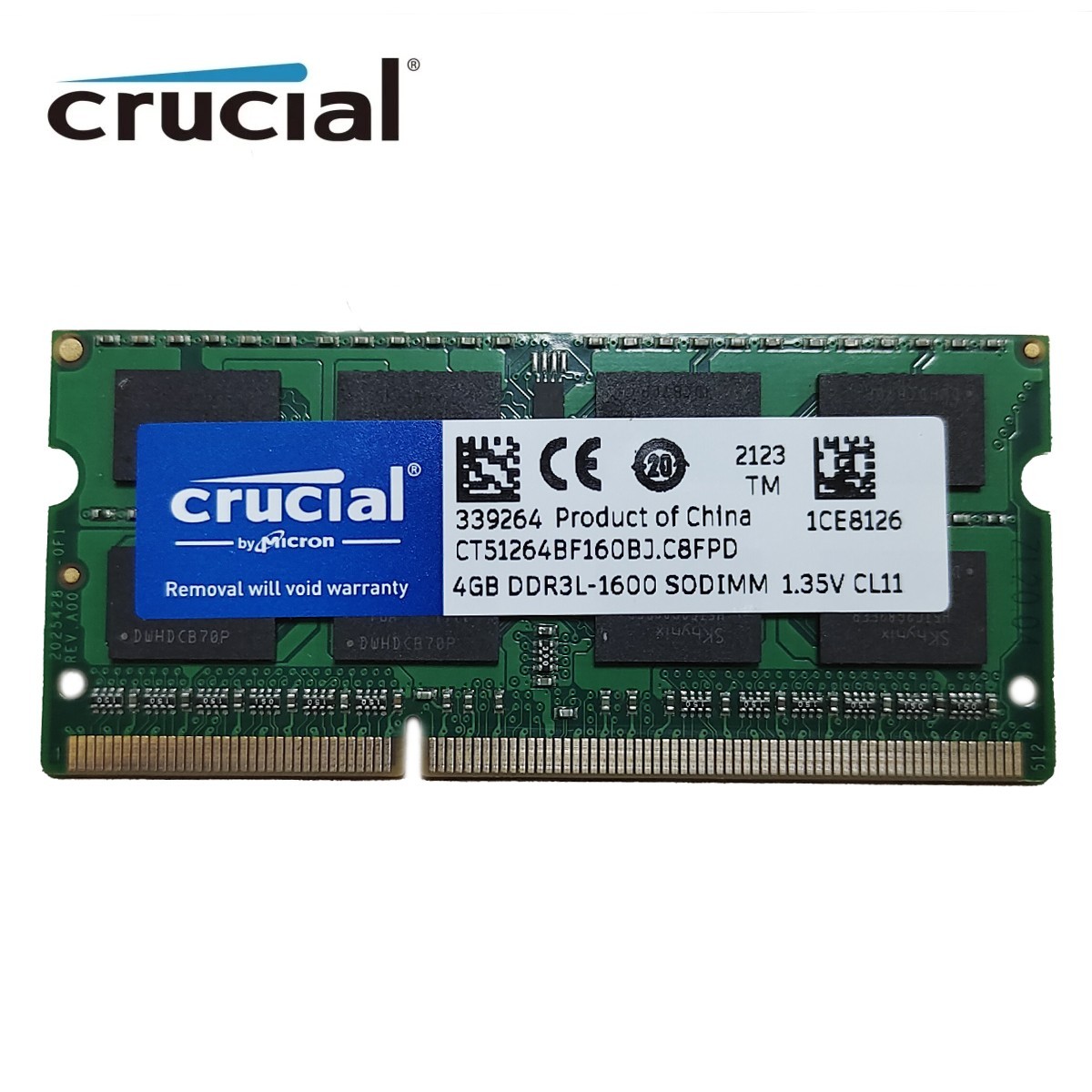 Crucial DDR3L 4GB 8GB 1600MHz 1.35V CL11 Memory RAM SO-DIMM FOR Laptop Notebook