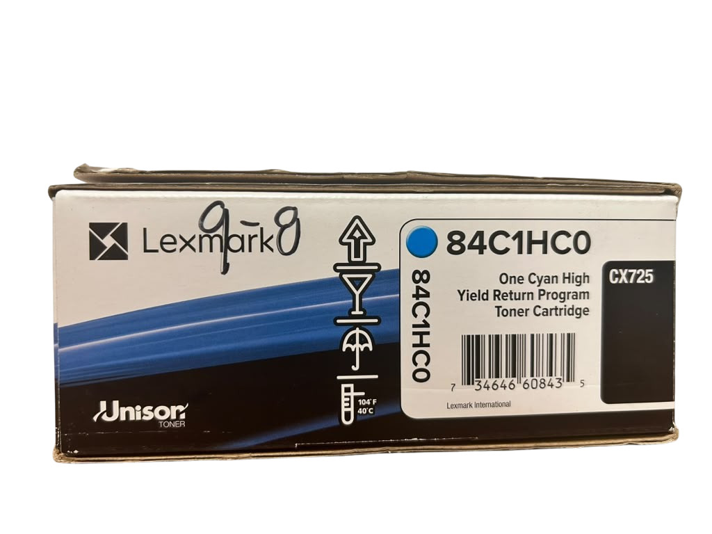 Original Lexmark 84C1HC0 Cyan Toner Cartridge New