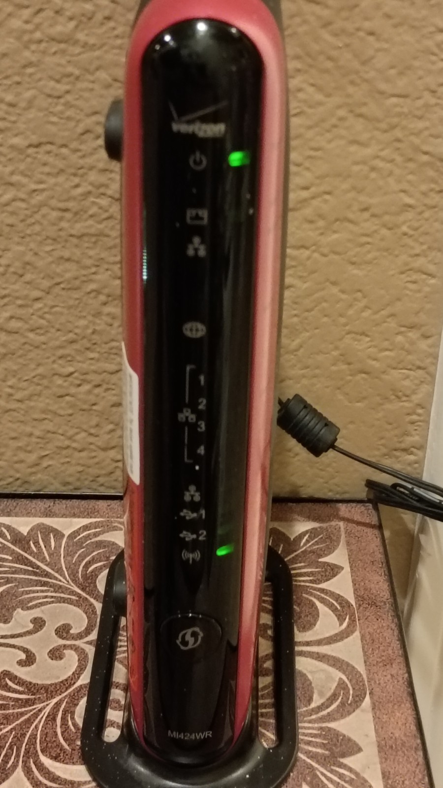 Actiontec MI424WR Rev I Verizon FiOS Router Wired Gigabit MoCA 1.1 w/ Power Supp