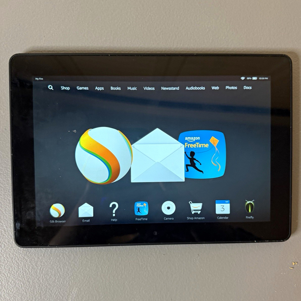 Amazon Kindle Fire Series HDX 8.9 (3rd Gen) 8.9 in Black Tablet