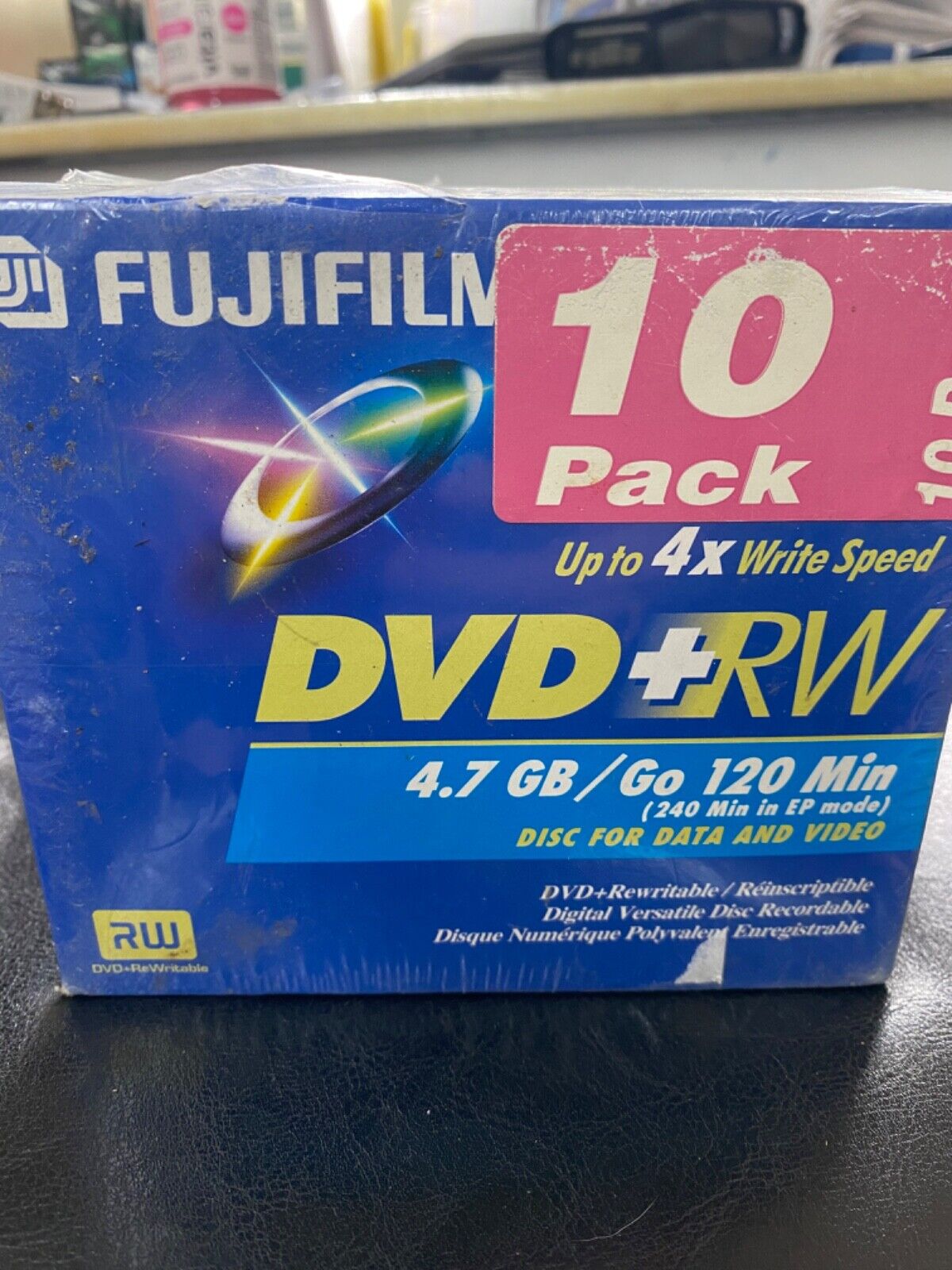 DVD-RW Fujifilm Discs  DVDs 120 Min 4.7GB Jewel Cases Brand New Pack Of 10