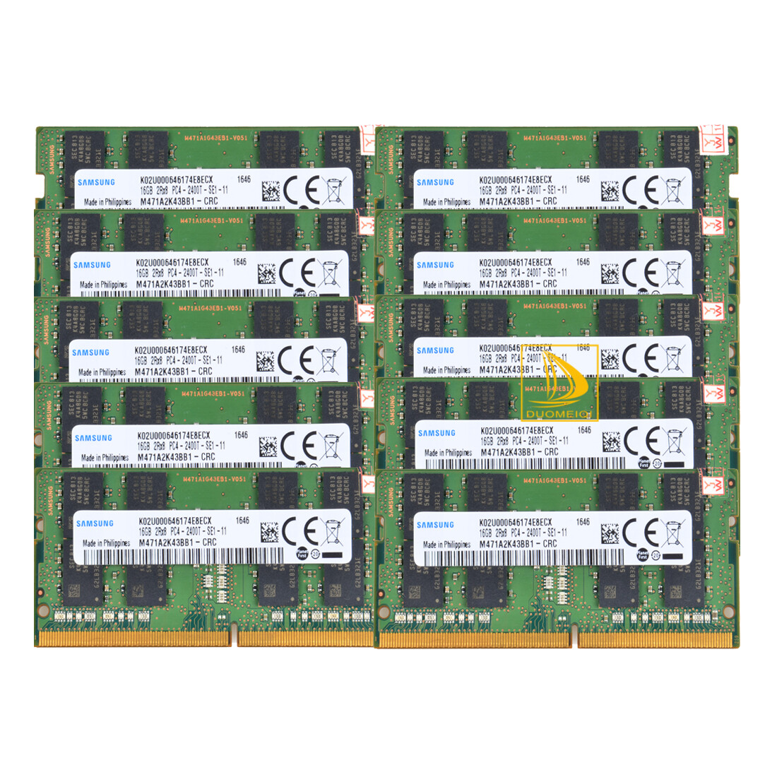 Samsung 10x 16GB DDR4 2400MHz PC4-19200 SODIMM 260 pin Sodimm Laptop Memory RAM