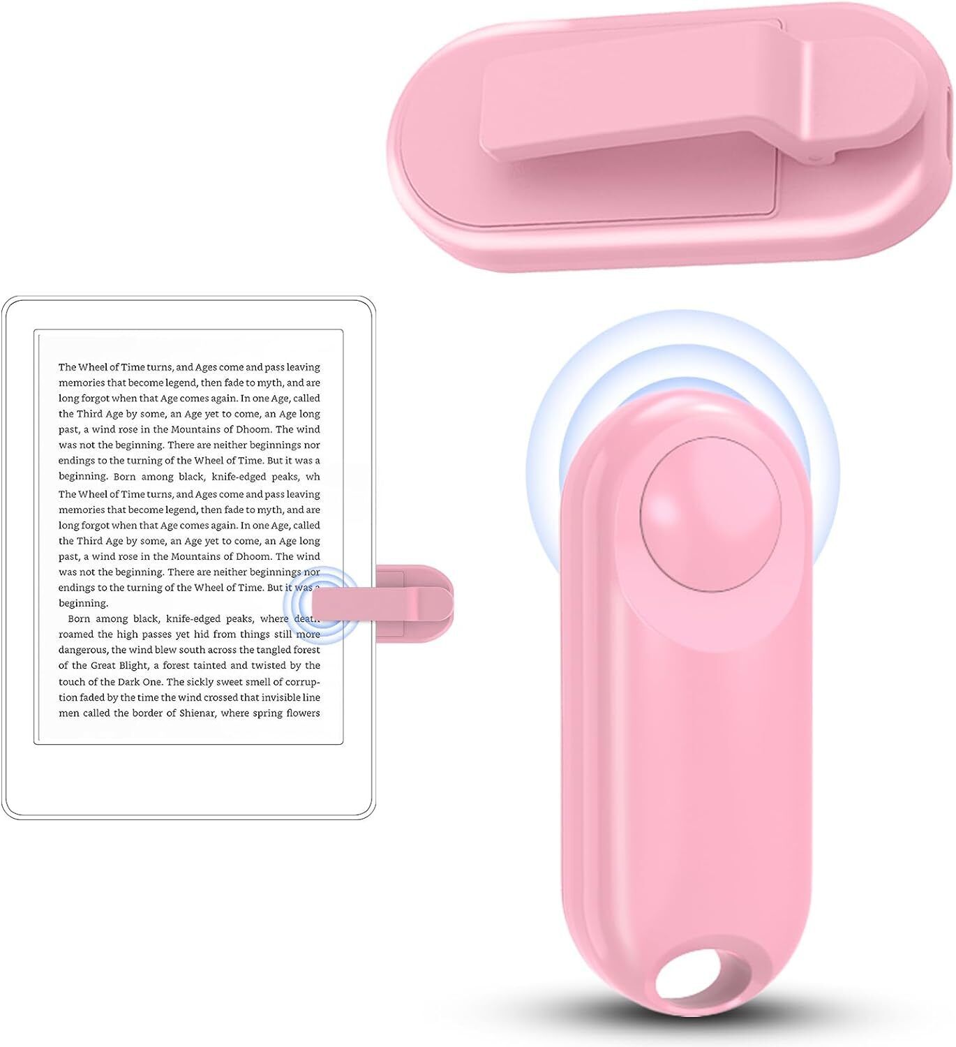 Page Turner for Kindle Remote Control, Clicker for Kindle Paperwhite Oasis, Pink