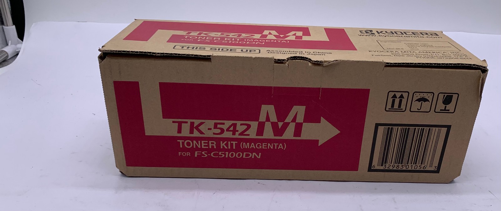 Genuine Kyocera Mita TK-542M (TK542M) Magenta Toner Cartridge, OEM