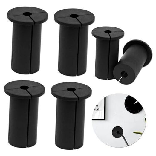 6 Pcs Wall Grommet for Starlink Cable Routing, kit Wall Grommets for Black