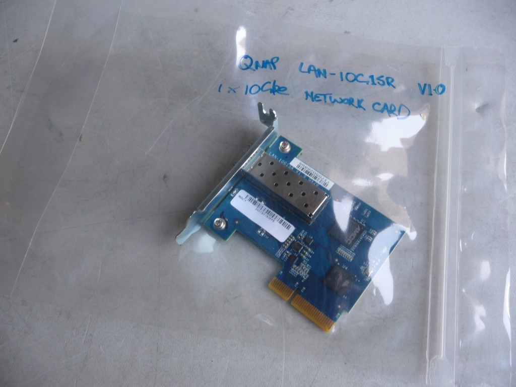 AU SELLER QNAP LAN-10G1SR network card Fiber 10000 Mbit OUT OF TS-873U-RP TESTED
