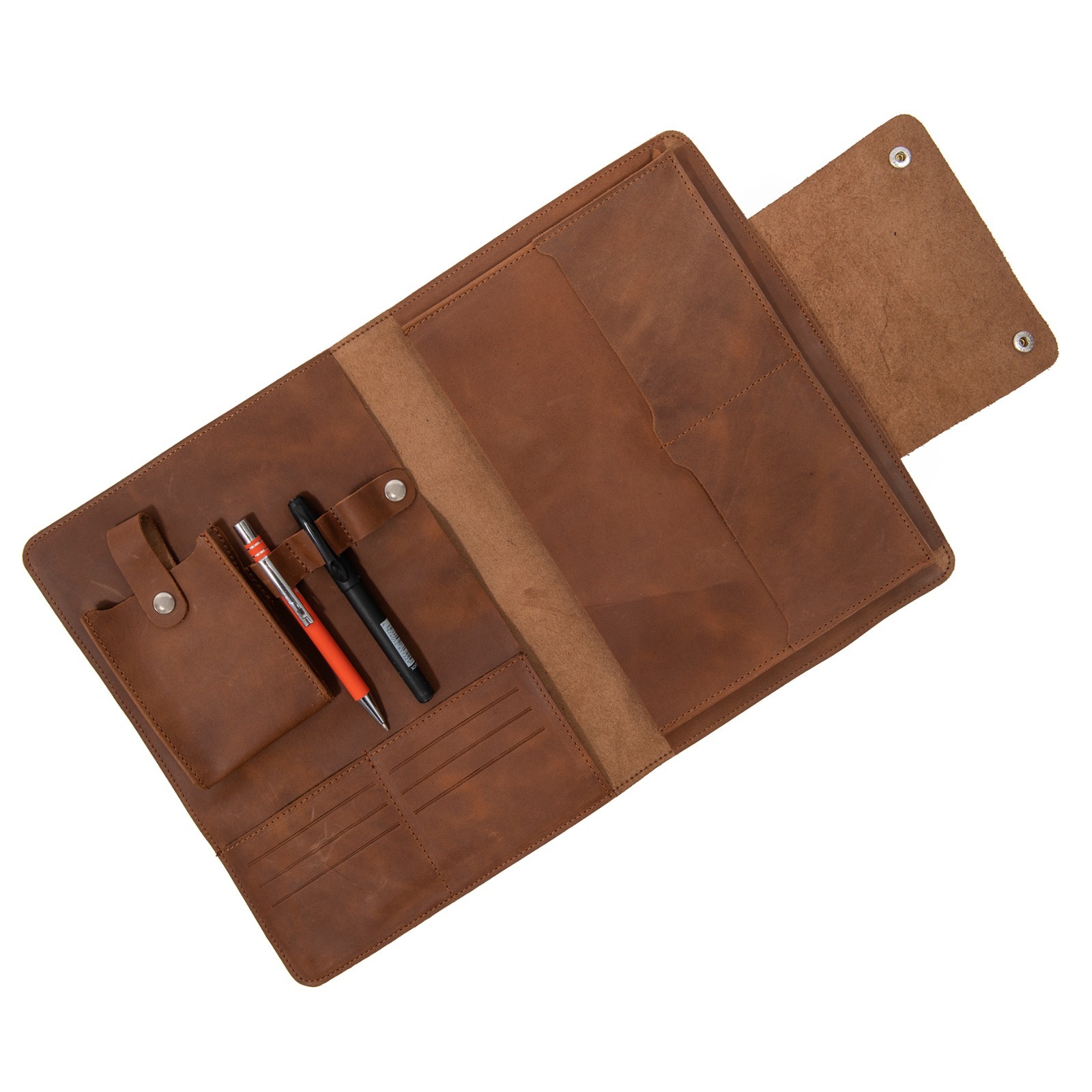 Leather Padfolio Organizer A4 Portfolio Folder for 10.5” Tablet Business