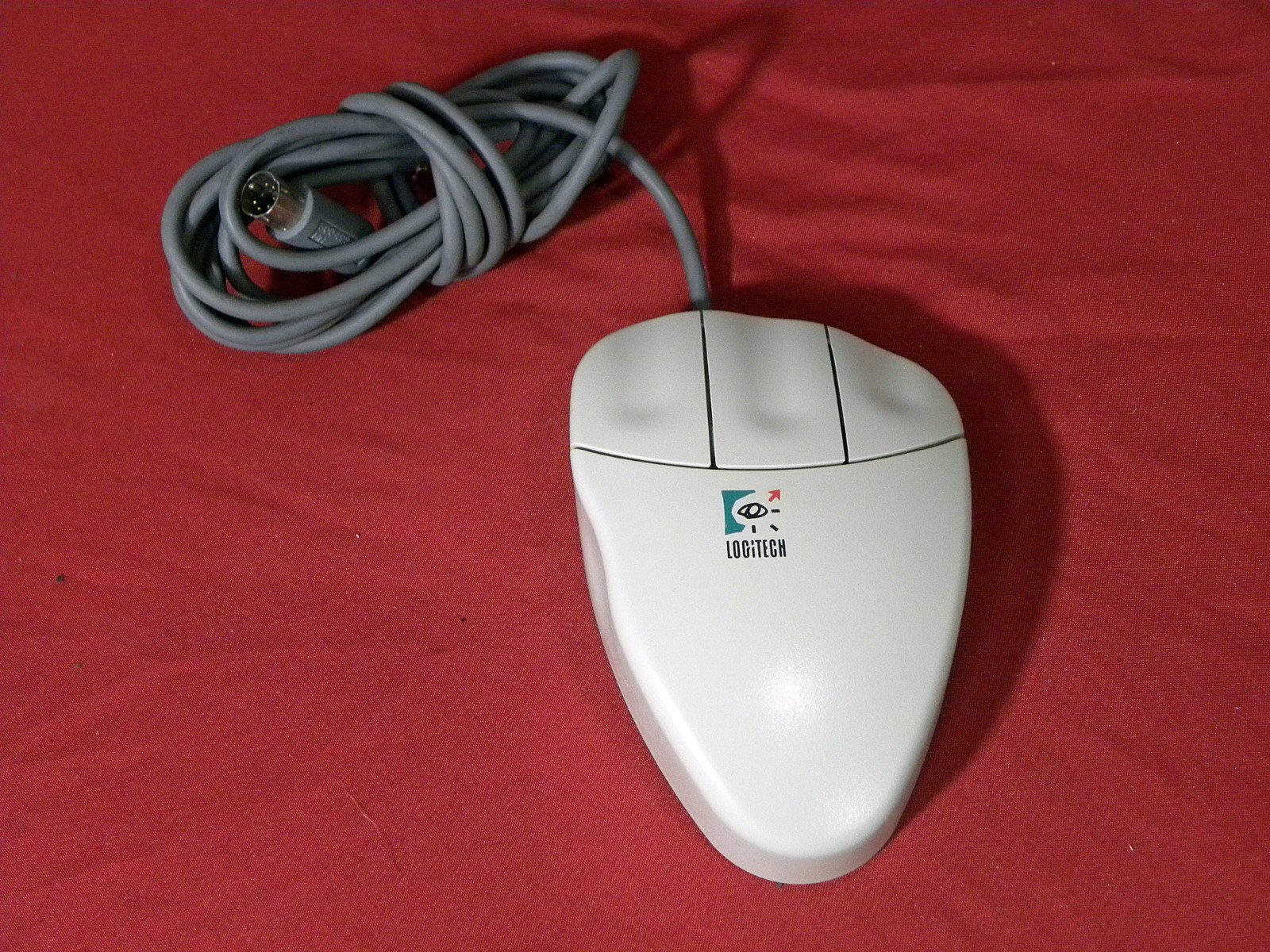 Logitech 3-Button MouseMan Serial-MousePort Version Mouse CQ38 Vintage  Tested