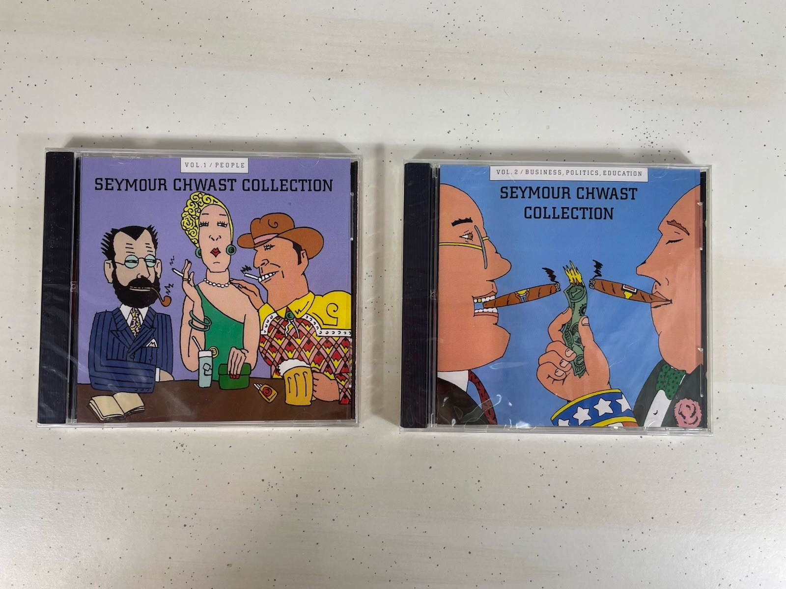 Seymour Chwast Volume 1 & 2 Rare New Old Stock NOS Sealed Art Discs