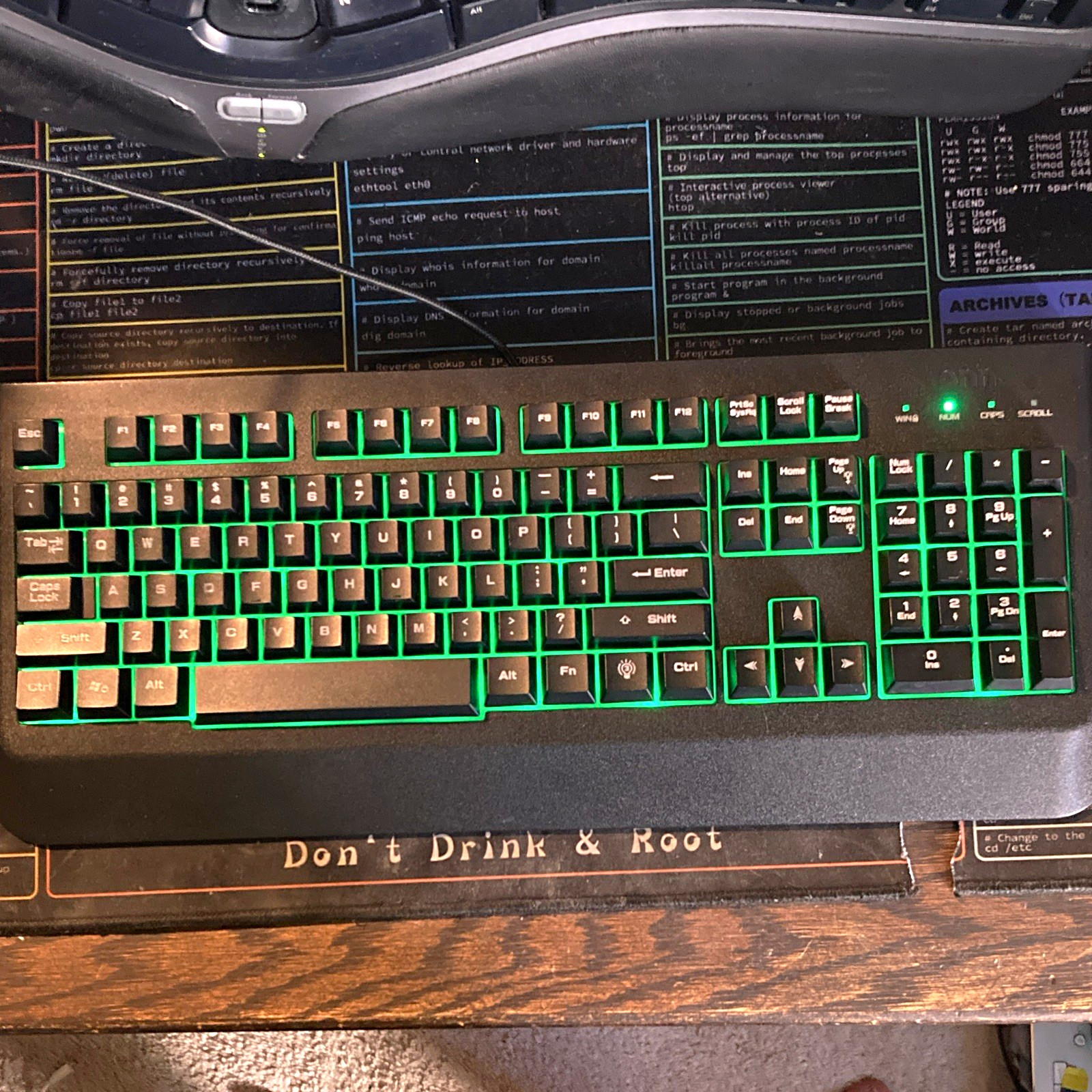 Onn. RGB Wired Gaming Keyboard Windows 7 Era