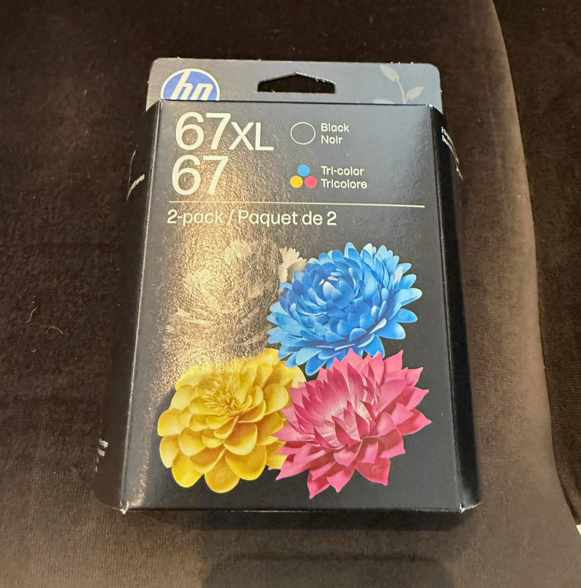 HP 67XL/67 Black High Yield and Tri-Color Standard Yield Ink Cartridge, 2/Pack