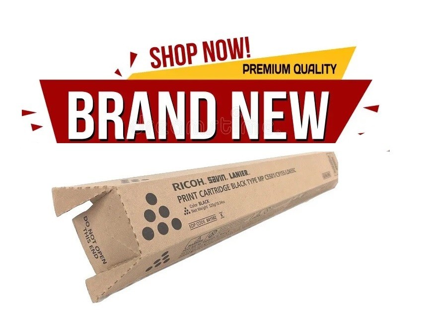 Ricoh Black Toner Cartridge New High Yield Genuine Print Supply Aficio Series
