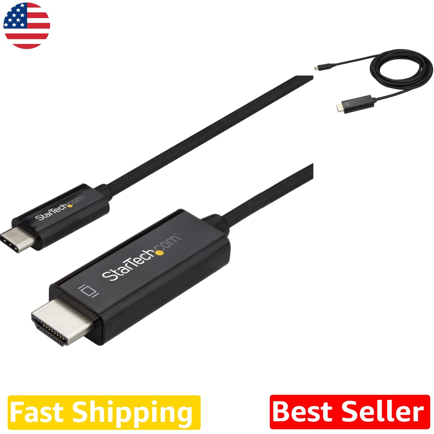 StarTech 10ft USB-C to HDMI Adapter 4K 60Hz High Quality