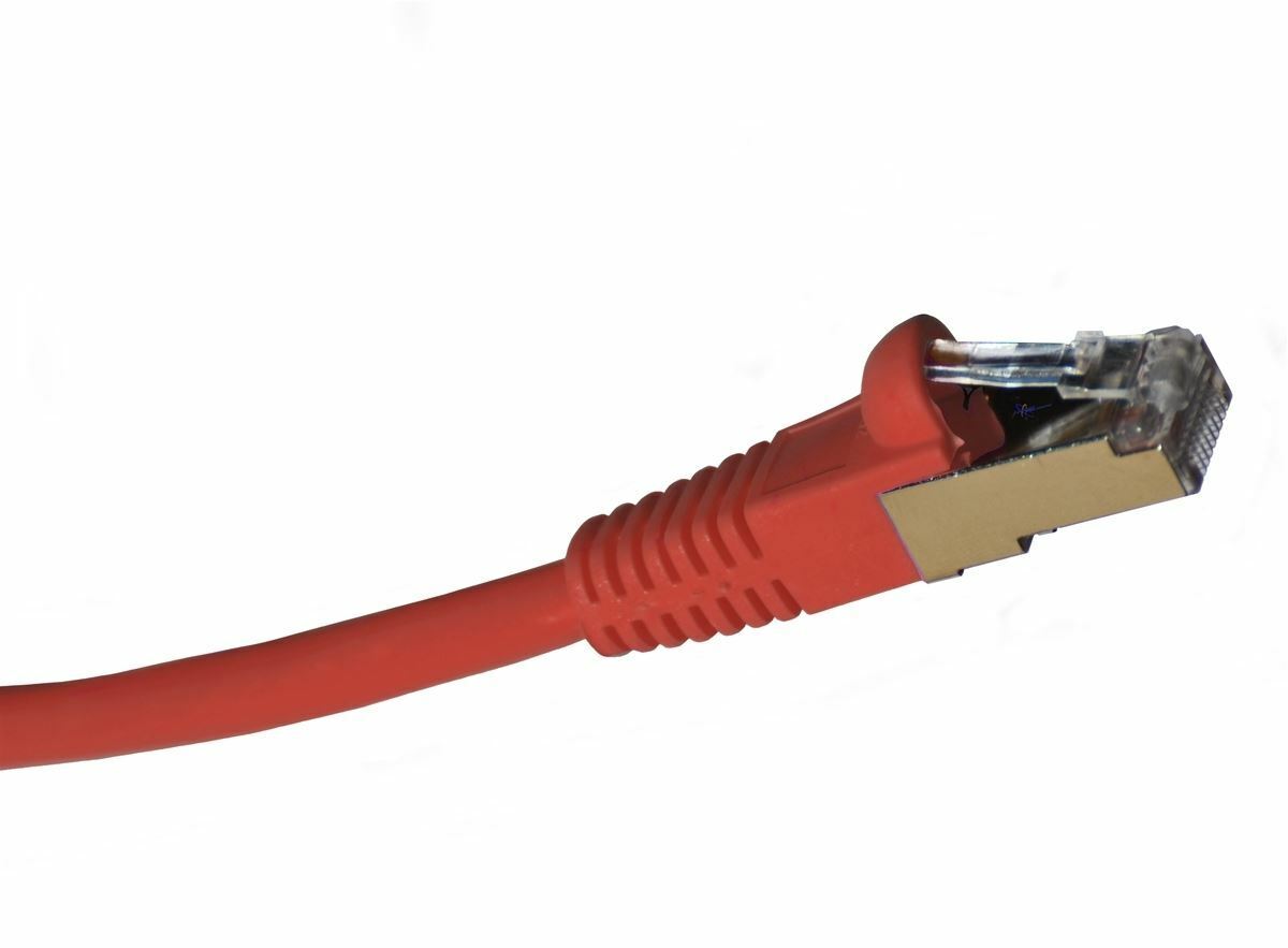 CAT 6 Shielded Cable - 7 Foot Red STP