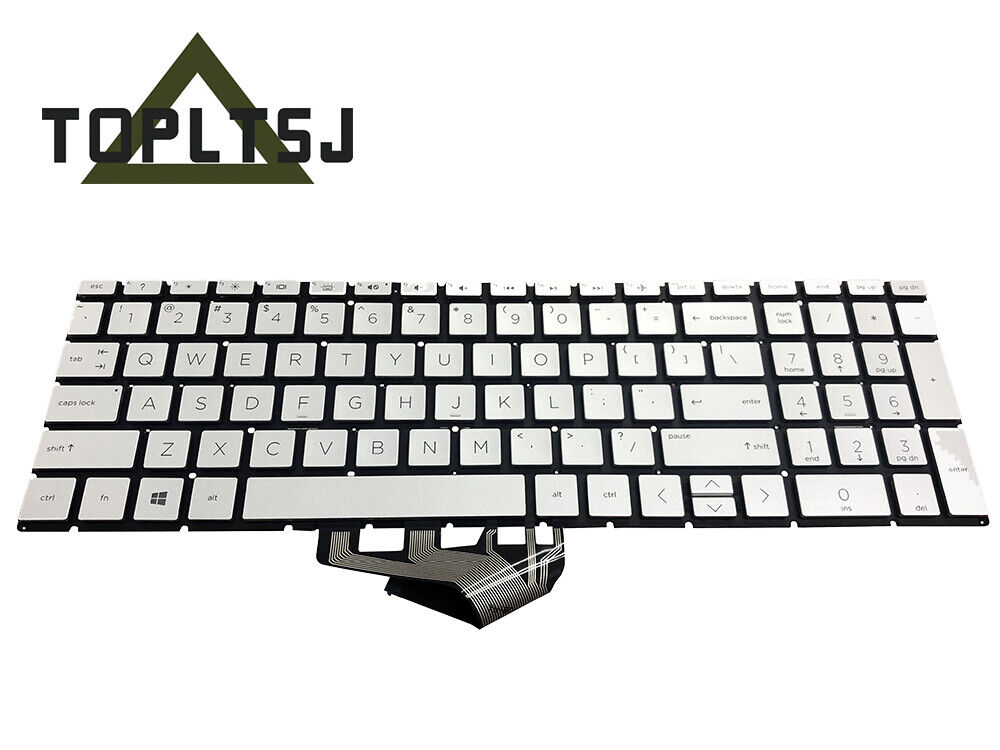 New HP 17-by4065st 17-by4067st 17-by4063st 17-by4083st Keyboard Backlight Silver