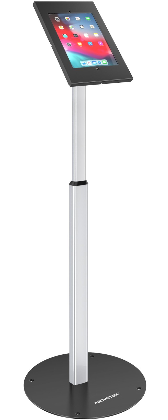 AboveTEK Anti Theft iPad Floor Stand Kiosk POS Secure Adjustable Holder